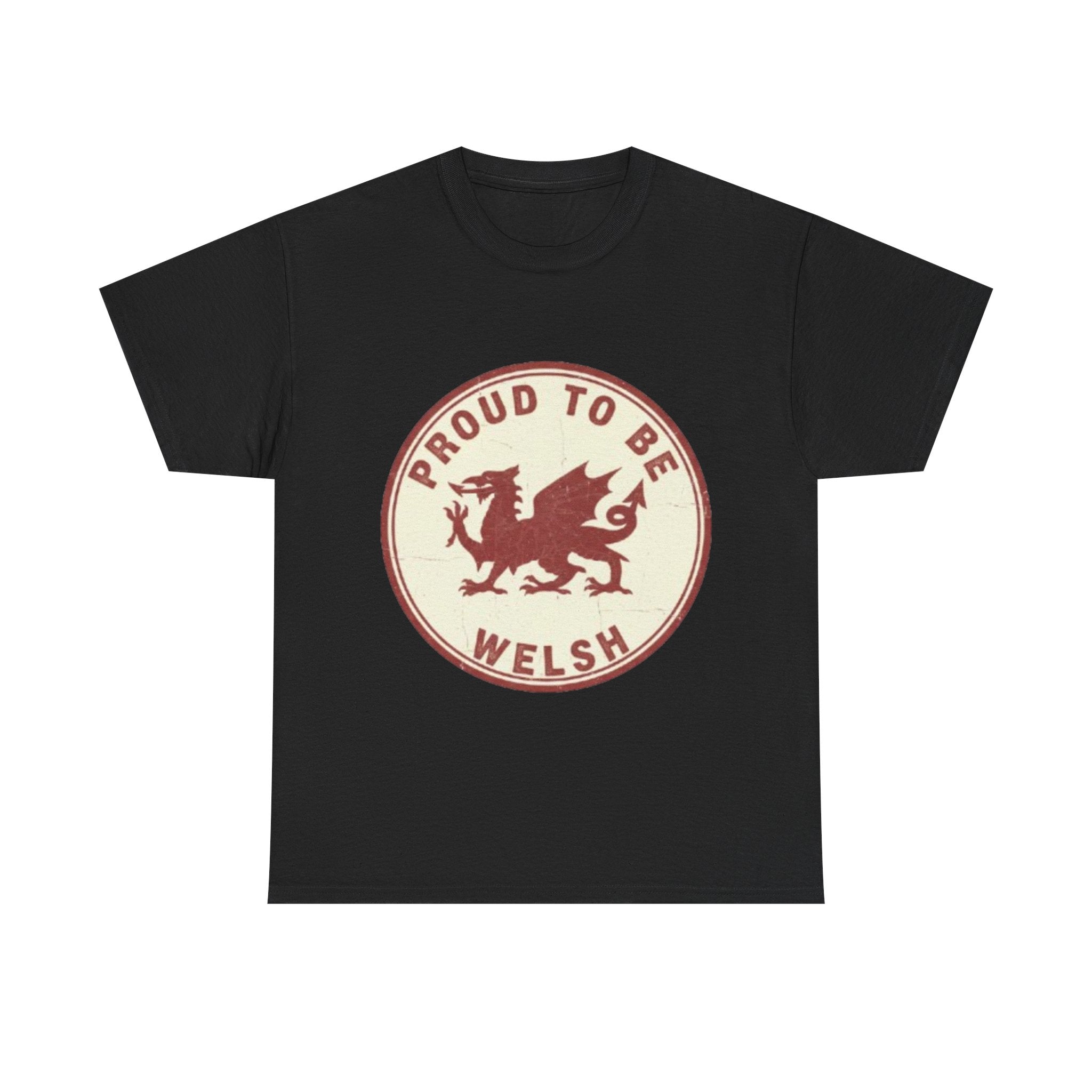 Proud to Be Welsh T-Shirt — Retro Welsh Dragon Pride Tee