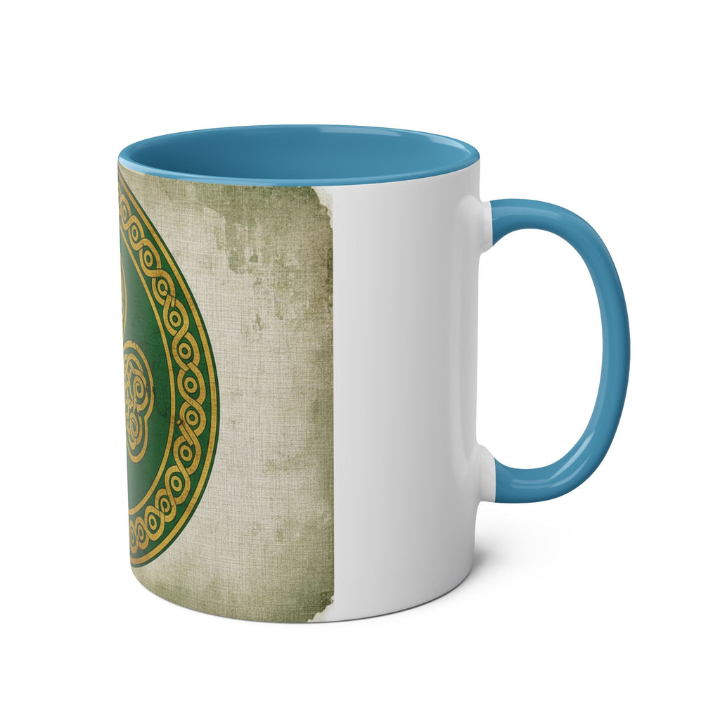 Celtic Shamrock Coffee Mug – Two-Tone 11oz St. Patrick’s Day Mug