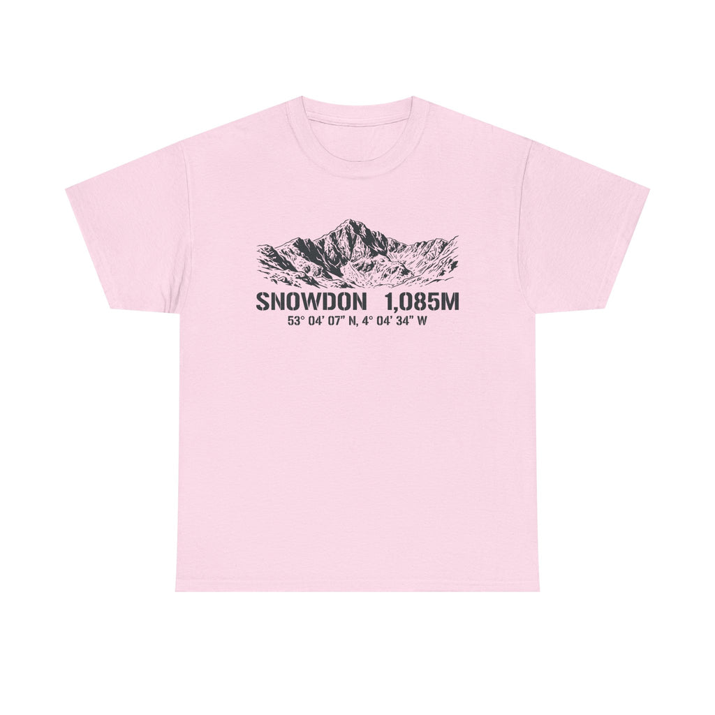 Snowdon 1,085M Mountain Tee with Coordinates