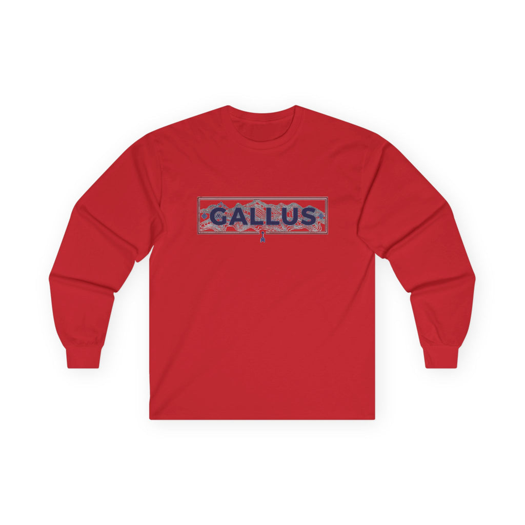 Spain Map Long Sleeve Tee — Gallus Logo Travel Shirt