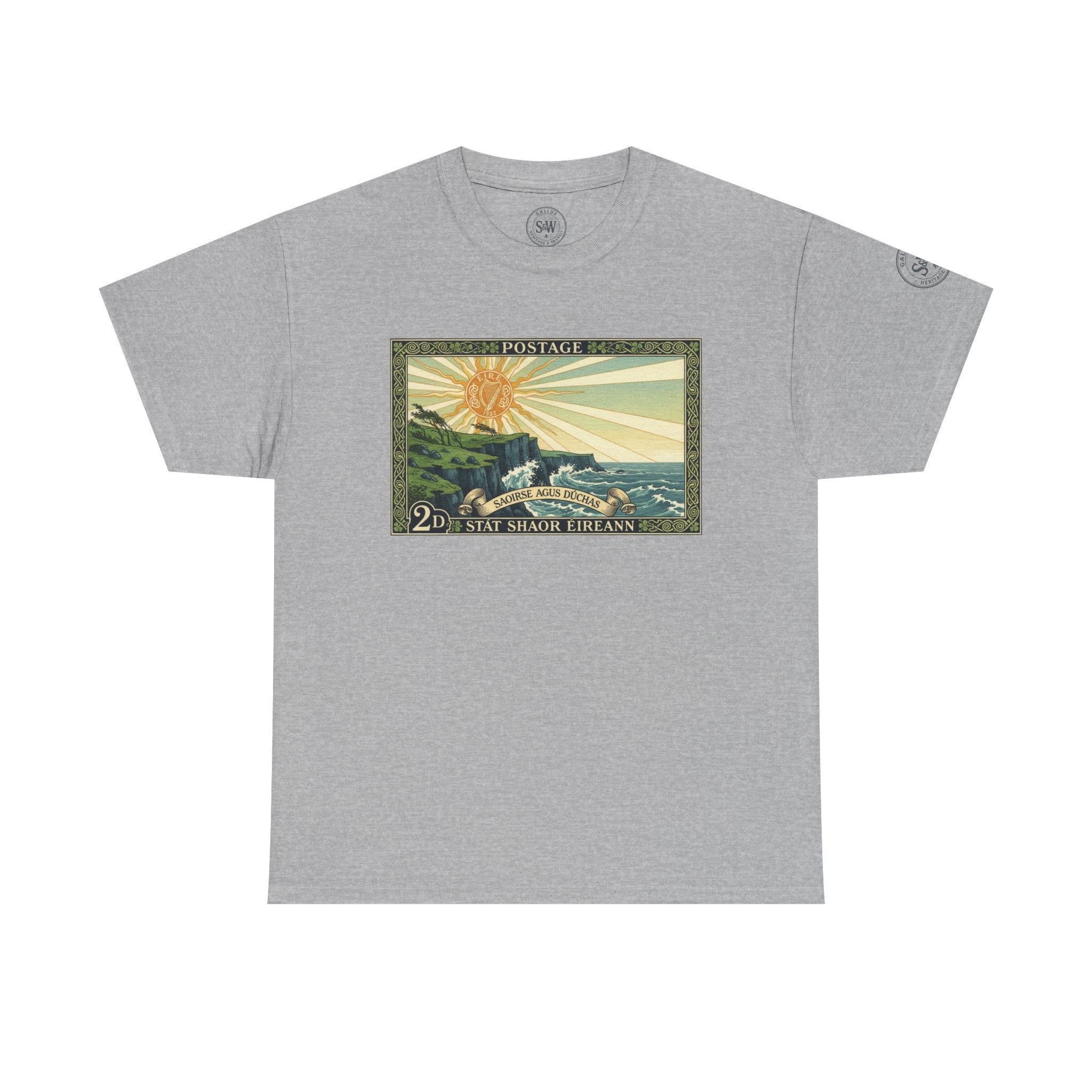 Vintage Irish Postage Stamp T‑Shirt