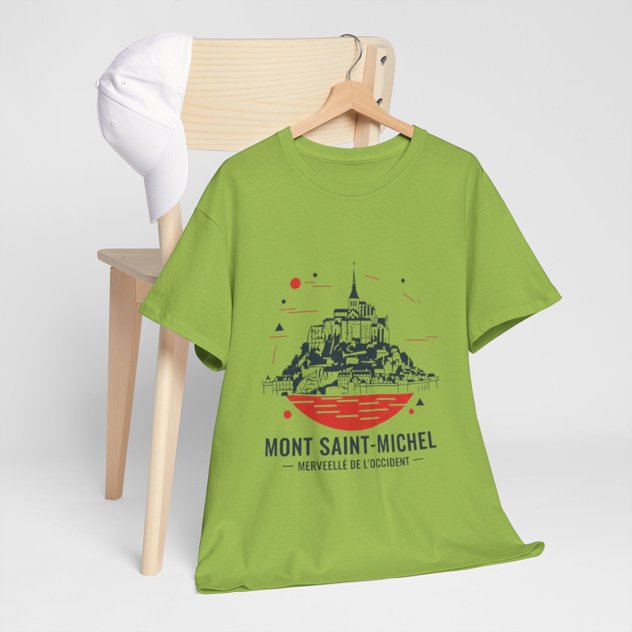 Mont Saint-Michel Illustration T-Shirt — French Landmark Travel Tee