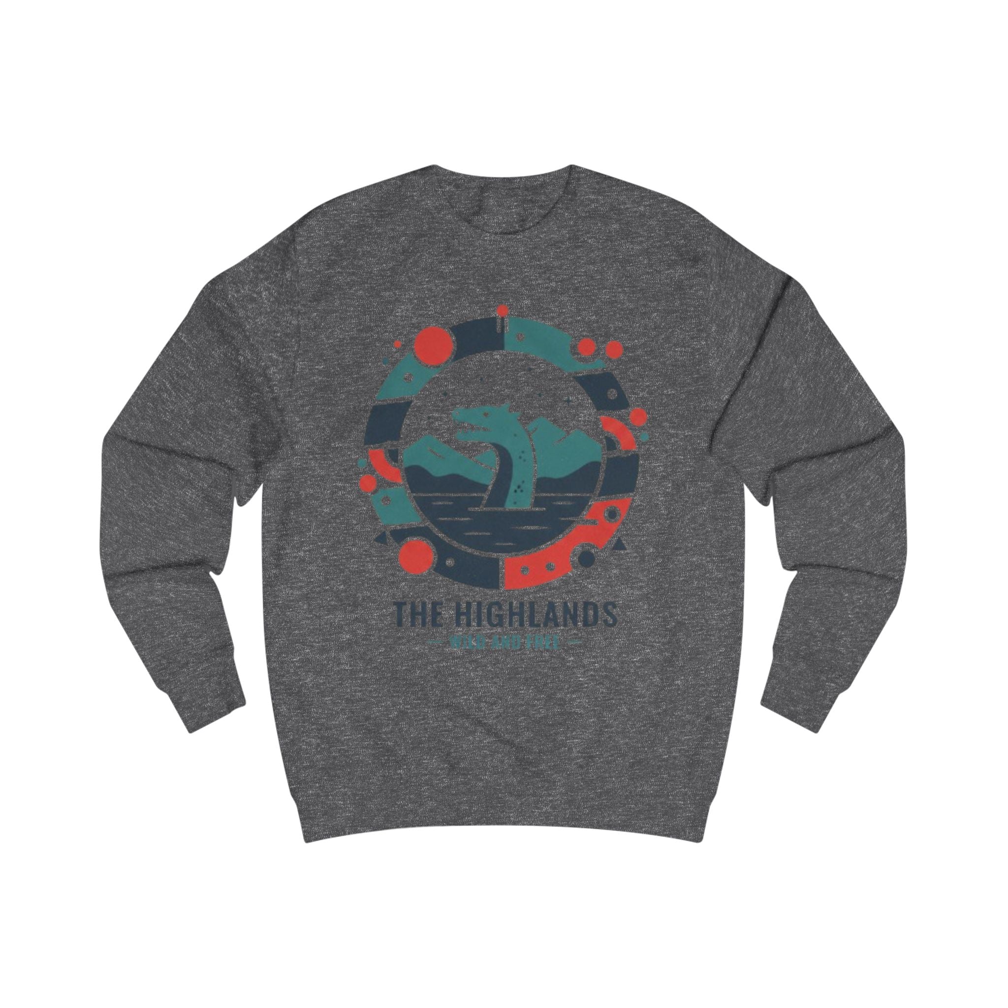 Sweatshirt — The Highlands "Wild and Free" Loch Monster Graphic