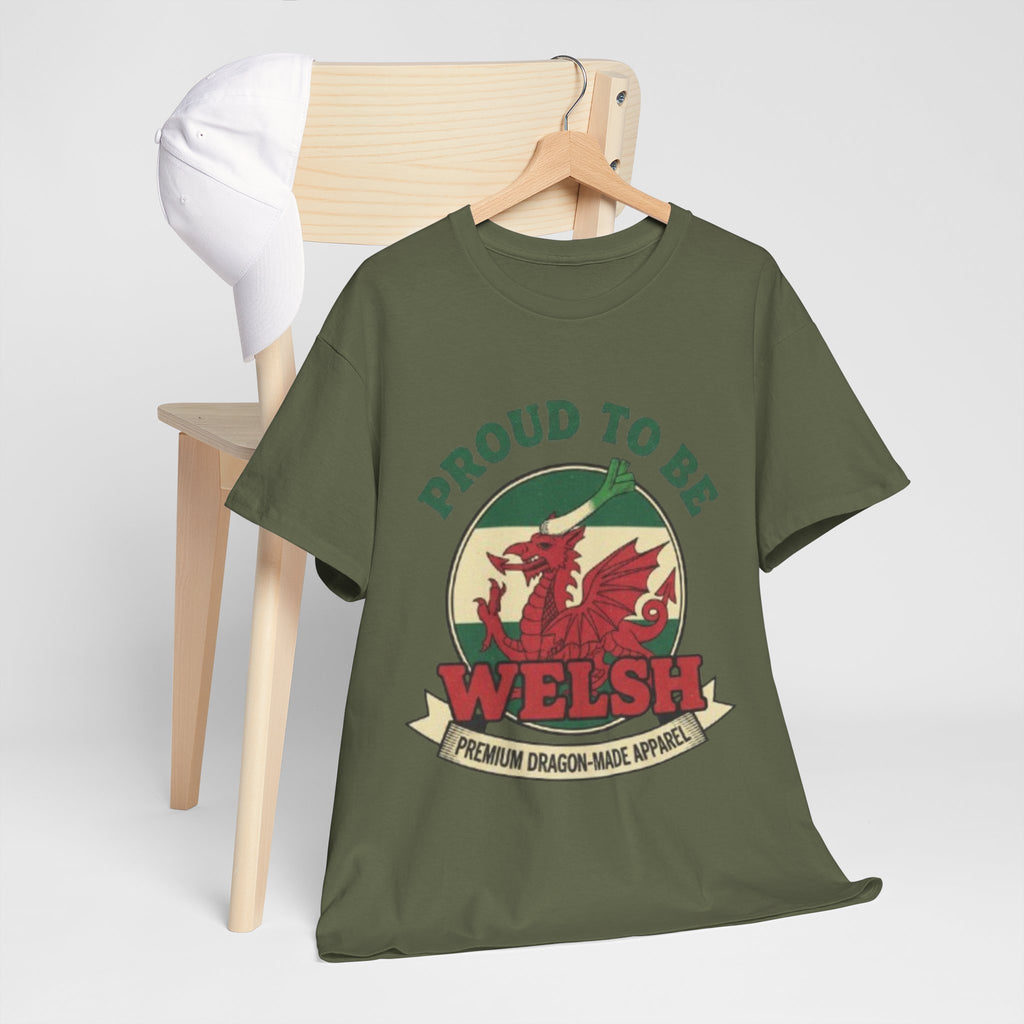 Proud to Be Welsh T-Shirt — Welsh Dragon Pride Tee