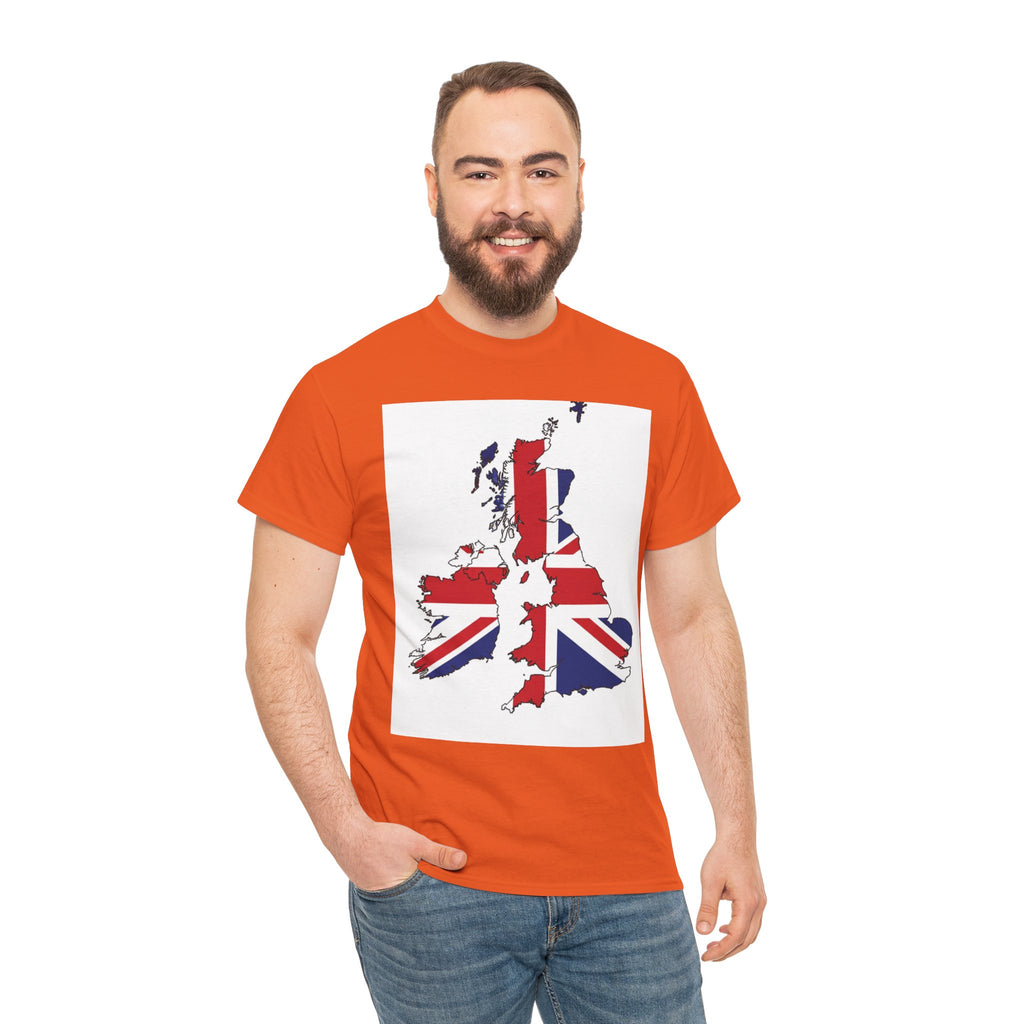 UK Map Flag T-Shirt — British Union Jack Graphic Tee
