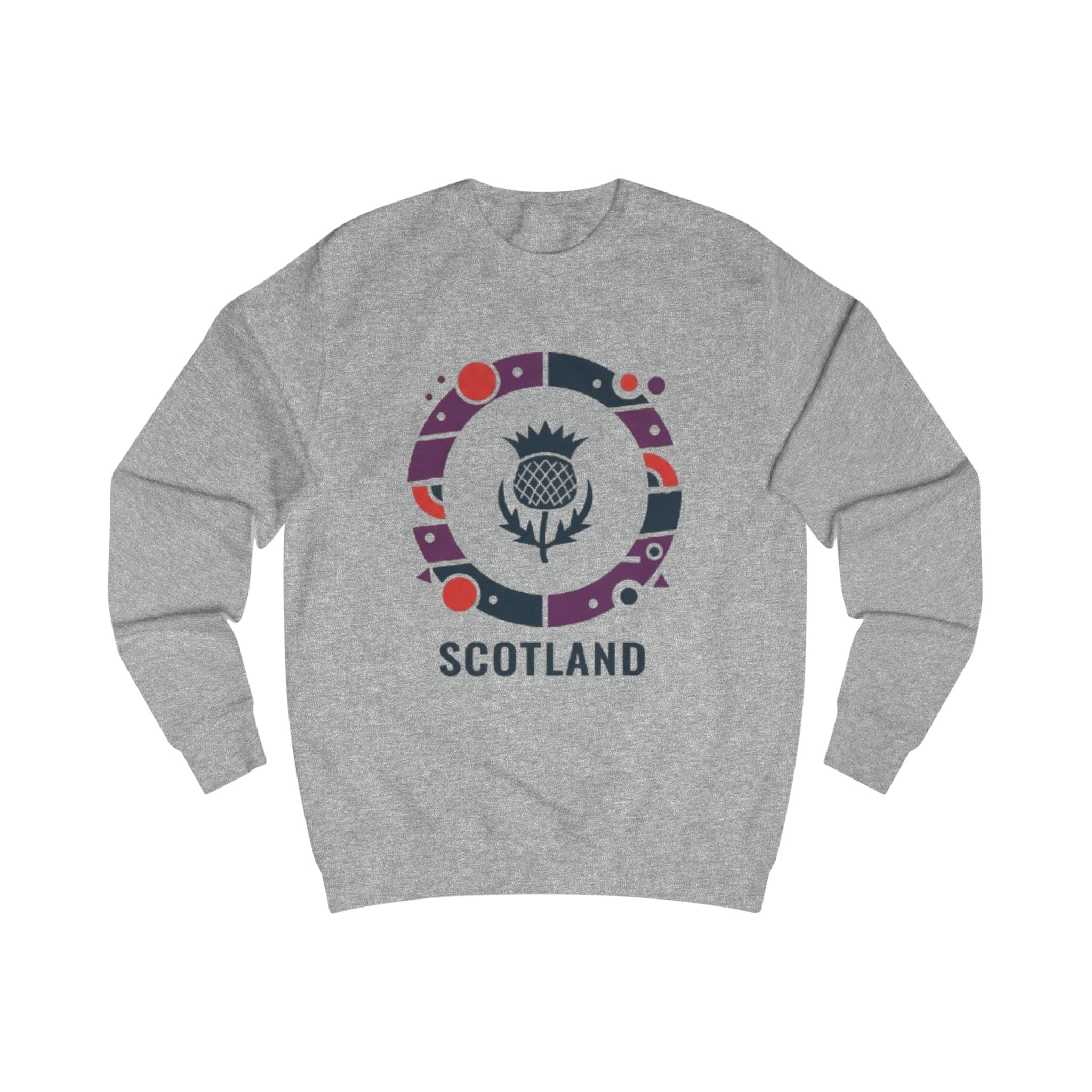 Scotland Thistle Crewneck Sweatshirt — Scottish Pride Travel Souvenir