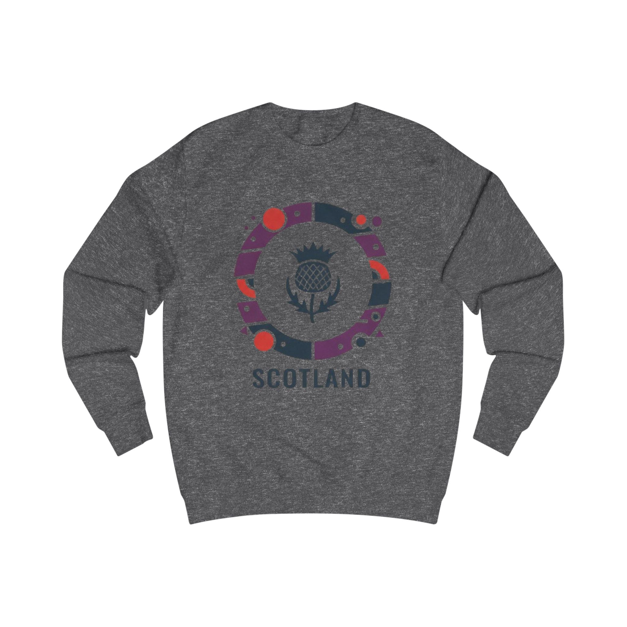 Scotland Thistle Crewneck Sweatshirt — Scottish Pride Travel Souvenir