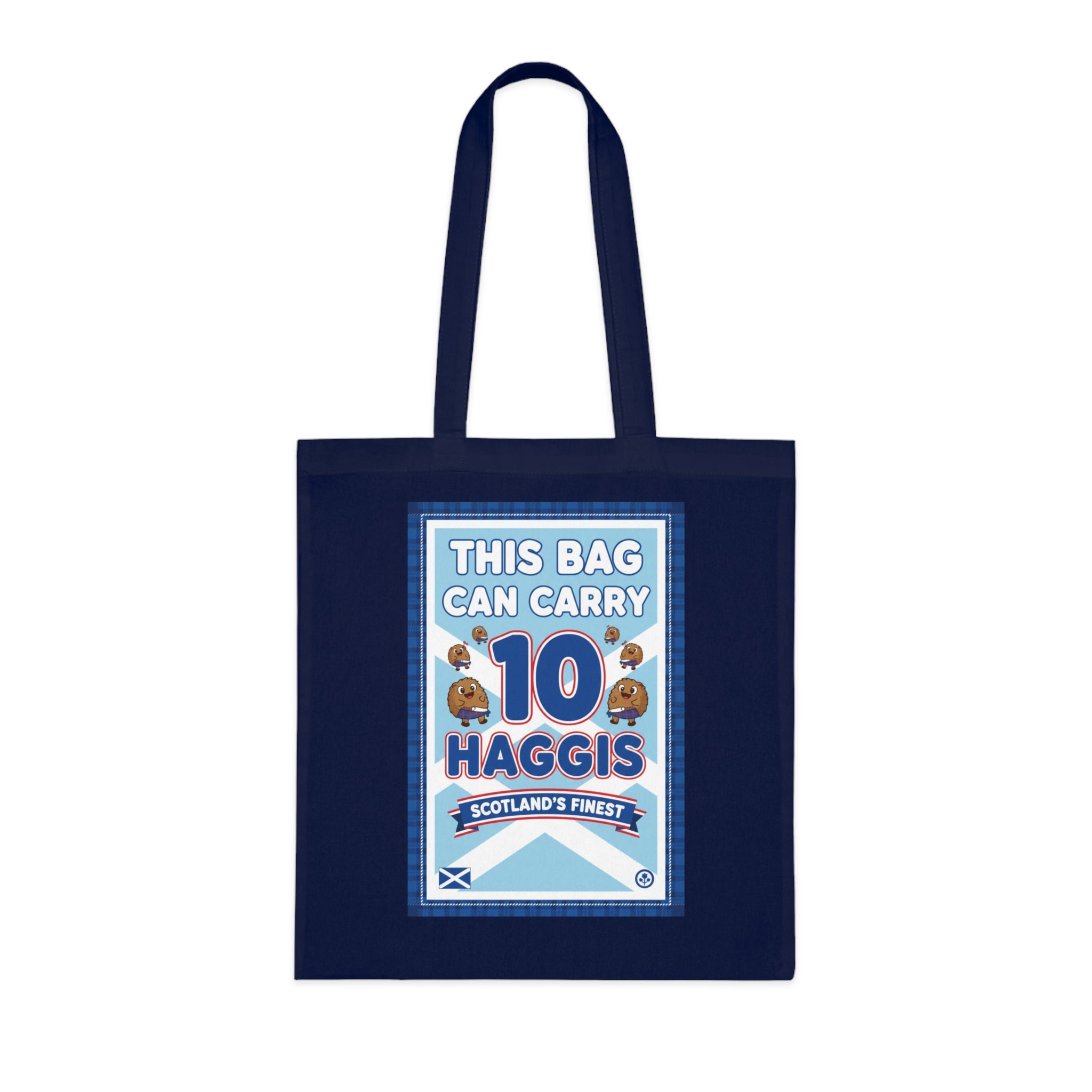 Tote Bag — "This Bag Can Carry 10 Haggis" Scottish Novelty Grocery Tote