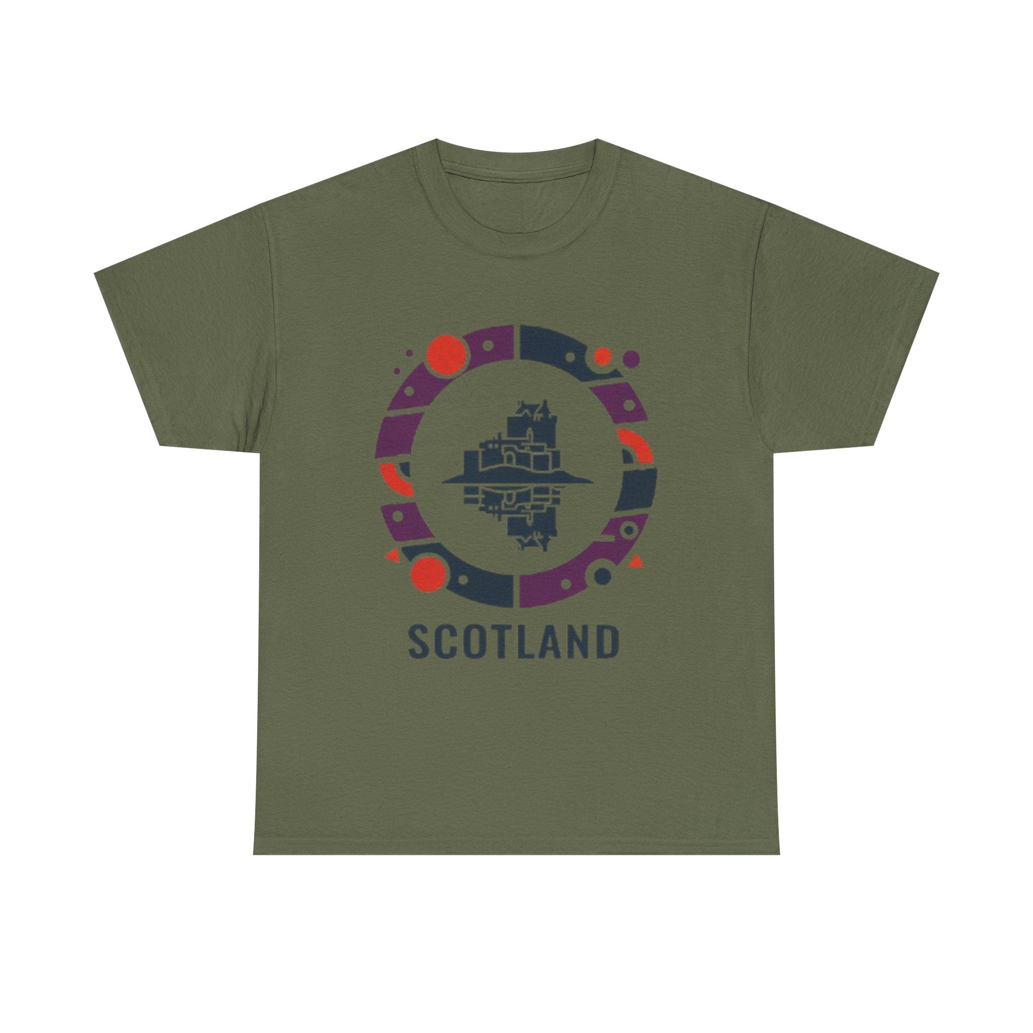 Scotland Circle Castle T‑Shirt