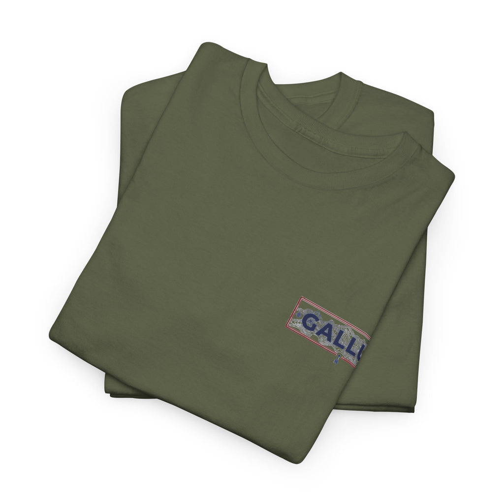 Gallus Logo Tee — Minimal Chest Patch White T-Shirt