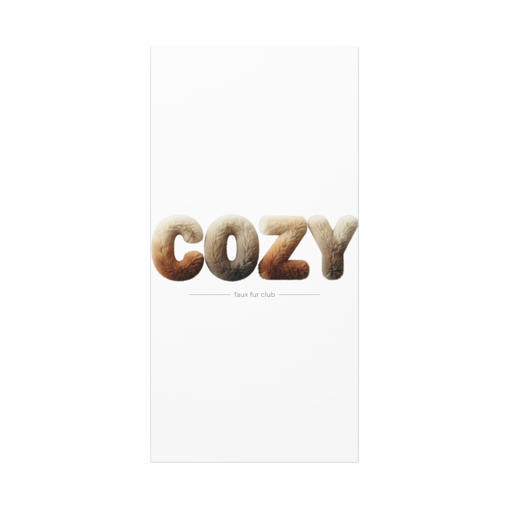 Cozy Faux-Fur Texture Canvas | Stretched Matte Wall Art