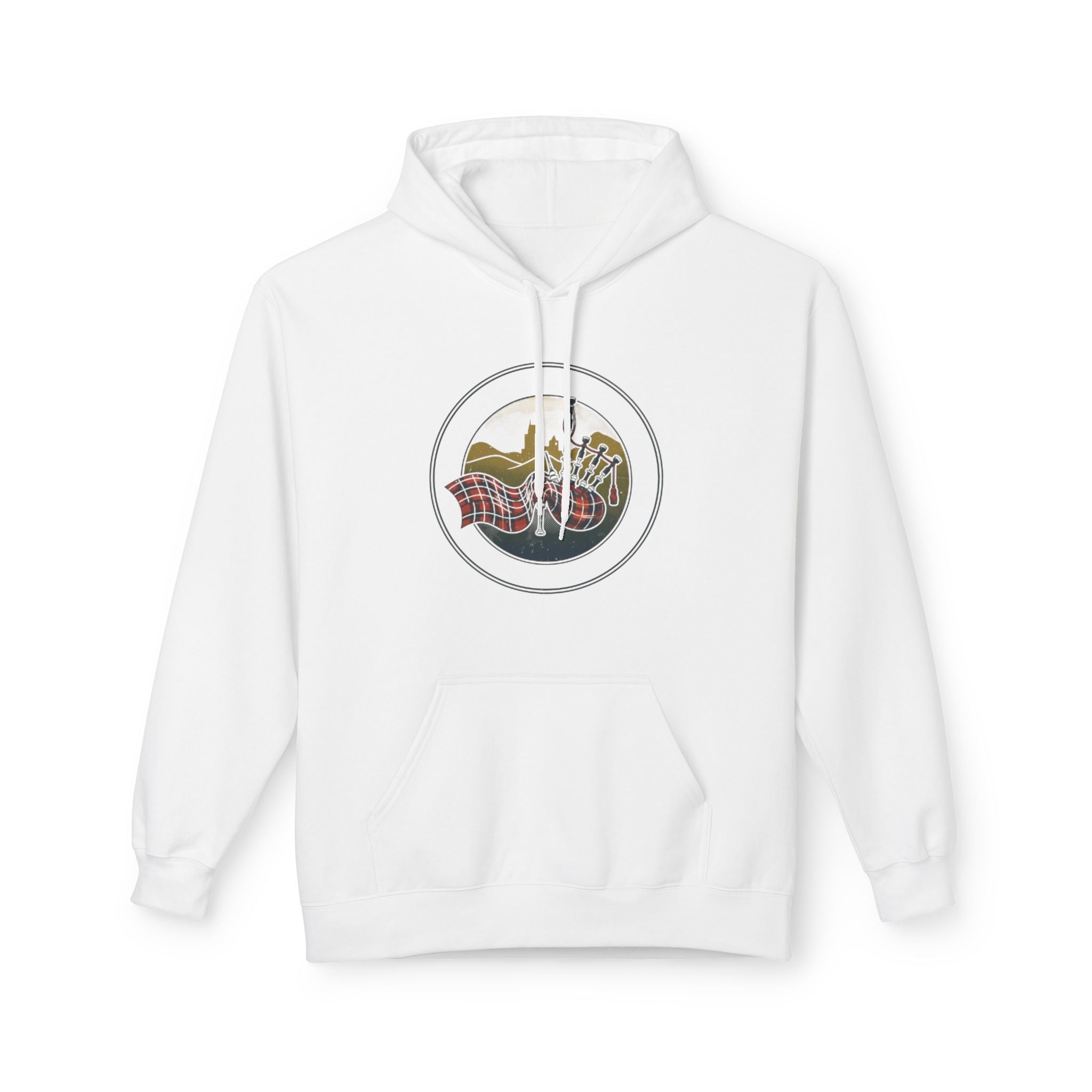 Vintage Mountain Waves Hoodie — Retro Scenic Nature Graphic