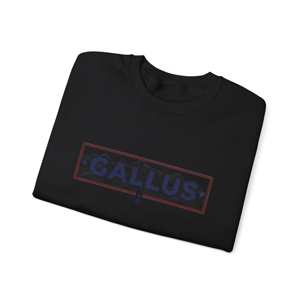 Spain Map Crewneck Sweatshirt — GALLUS Logo Travel Pullover