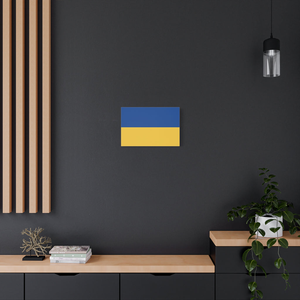 Ukraine Flag Matte Canvas Print — Stretched 1.25" Wall Art