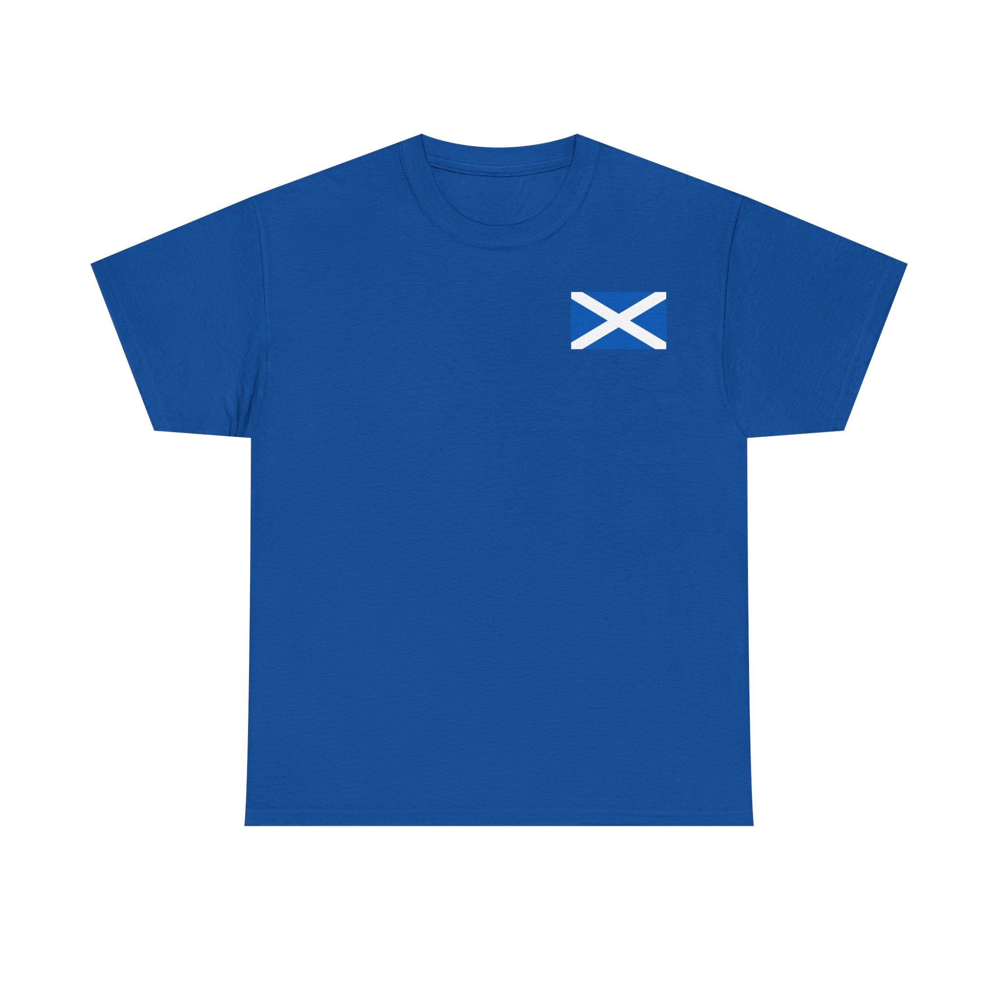 Scottish & Proud T‑Shirt — Retro Stag Scotland Flag Tee