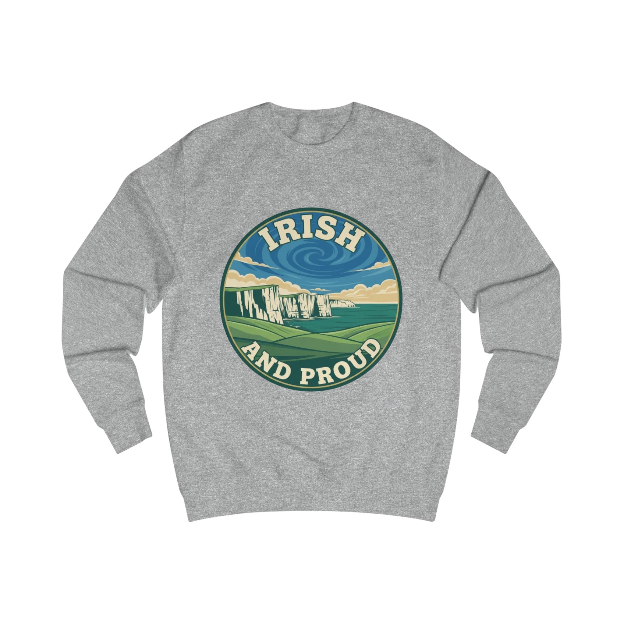 Irish and Proud Sweatshirt — Scenic Cliffs St. Patrick’s Day Crewneck
