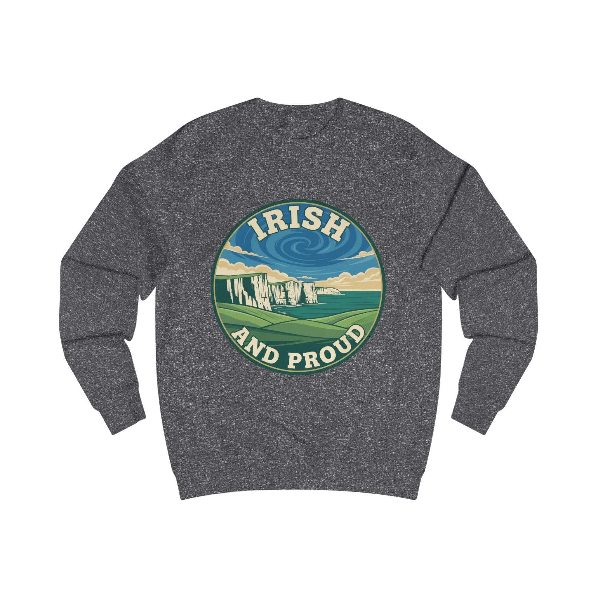 Irish and Proud Sweatshirt — Scenic Cliffs St. Patrick’s Day Crewneck