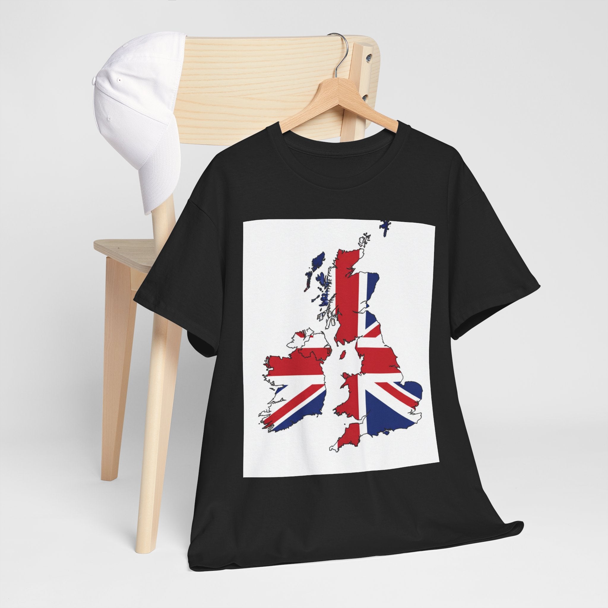 UK Map Flag T-Shirt — British Union Jack Graphic Tee