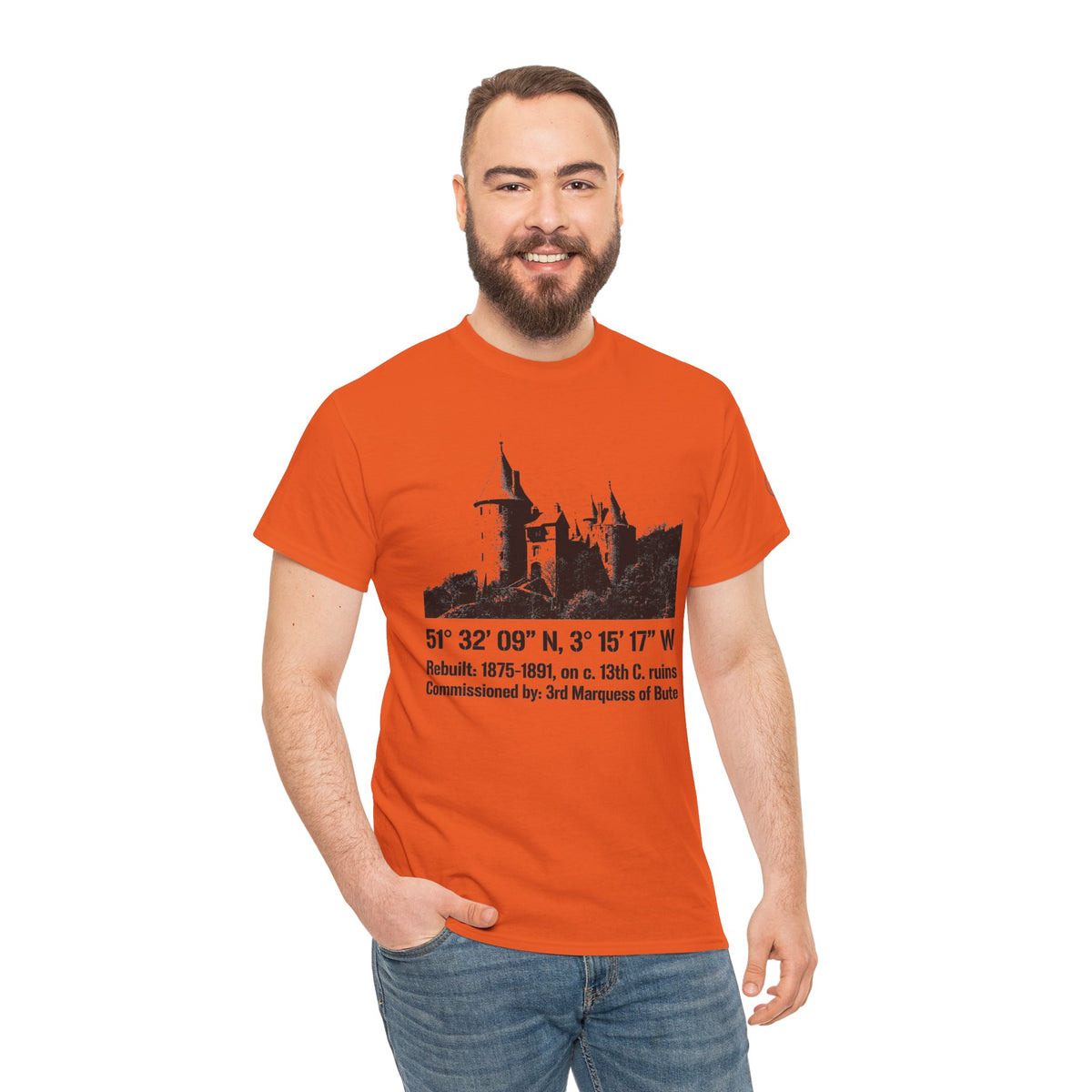 Castell Coch T-Shirt — Welsh Fairytale Castle Heritage Tee — product image 5