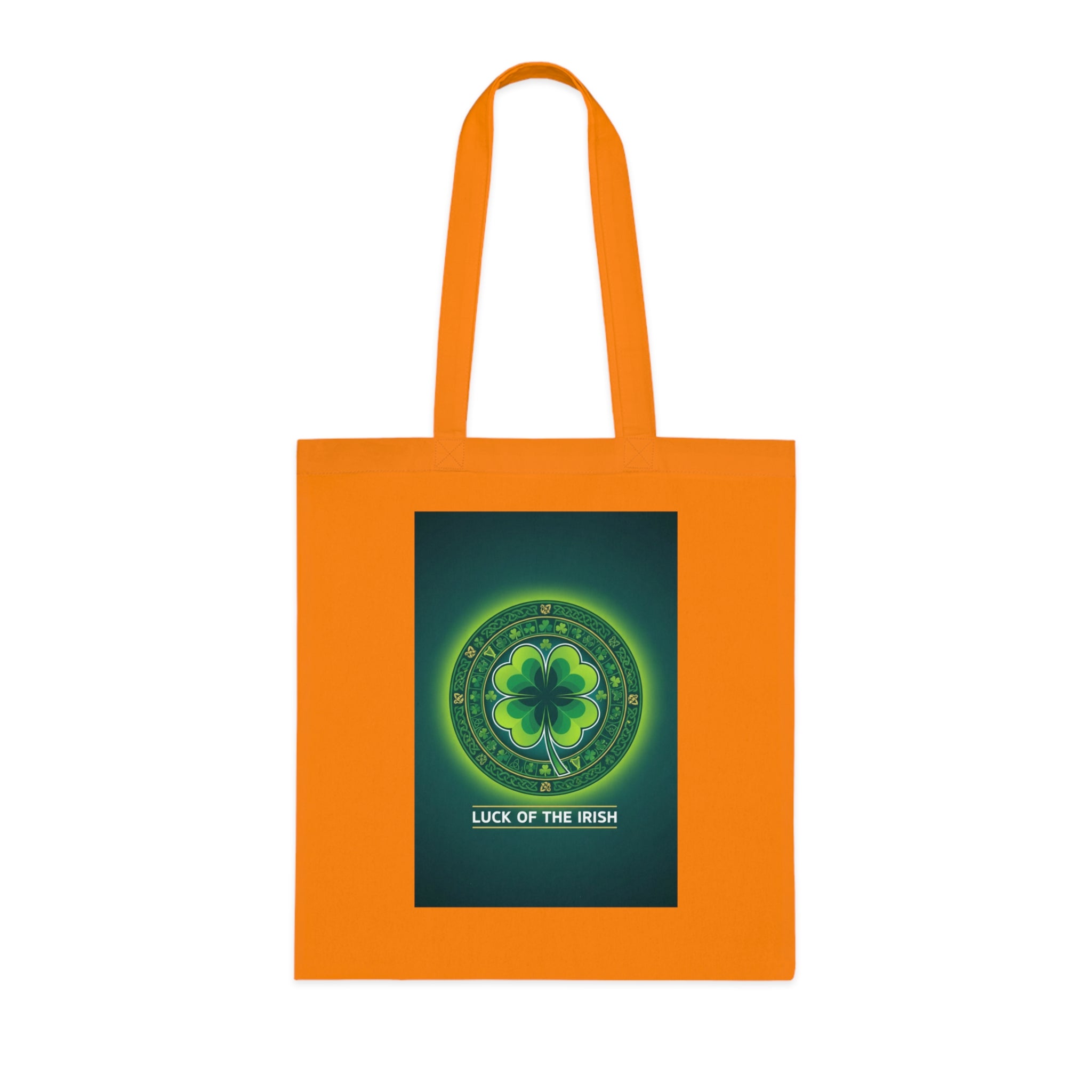 Luck of the Irish Cotton Tote — Shamrock St. Patrick’s Day Market Bag