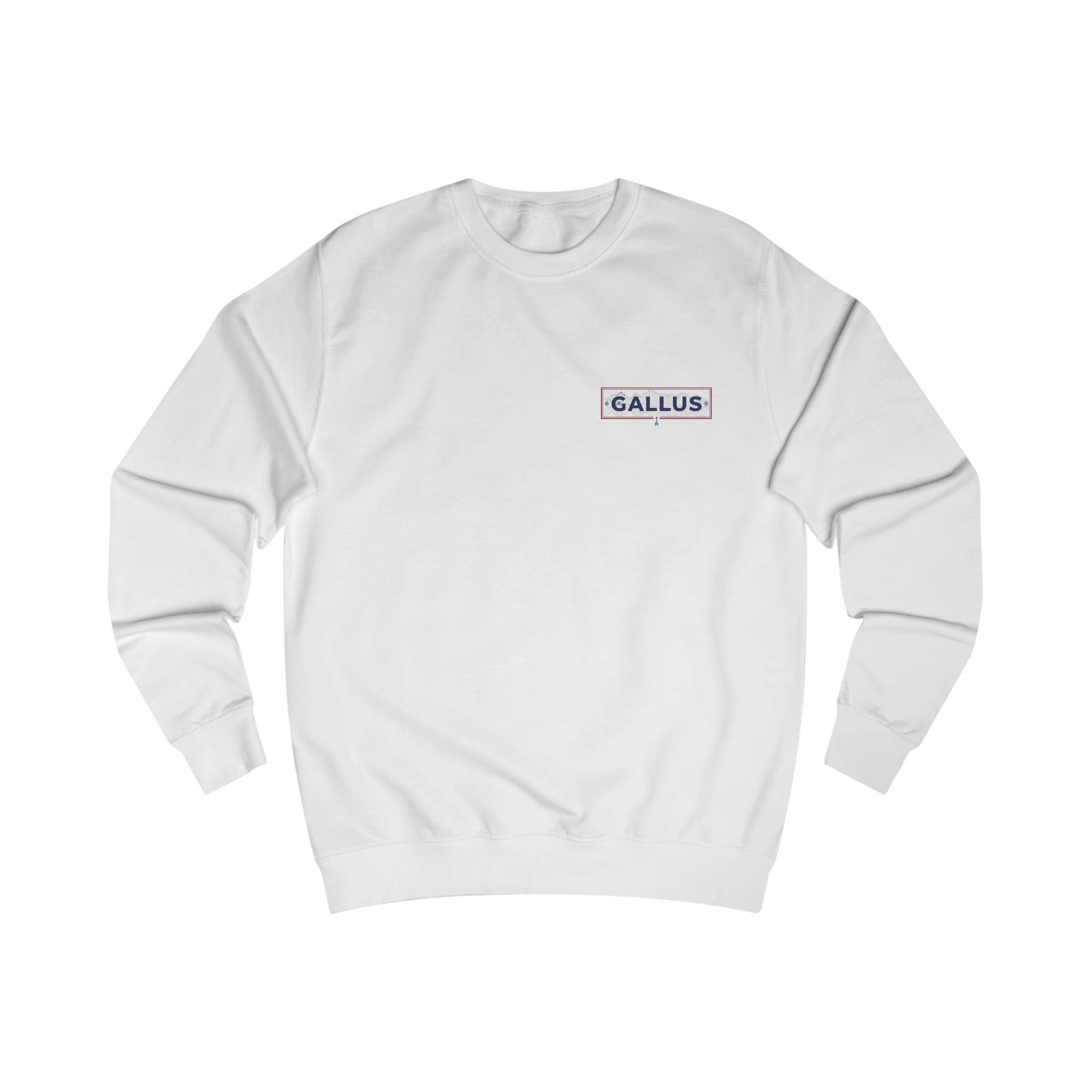 Gallus Canoe Crew Sweatshirt — Misty Lake Nature Graphic