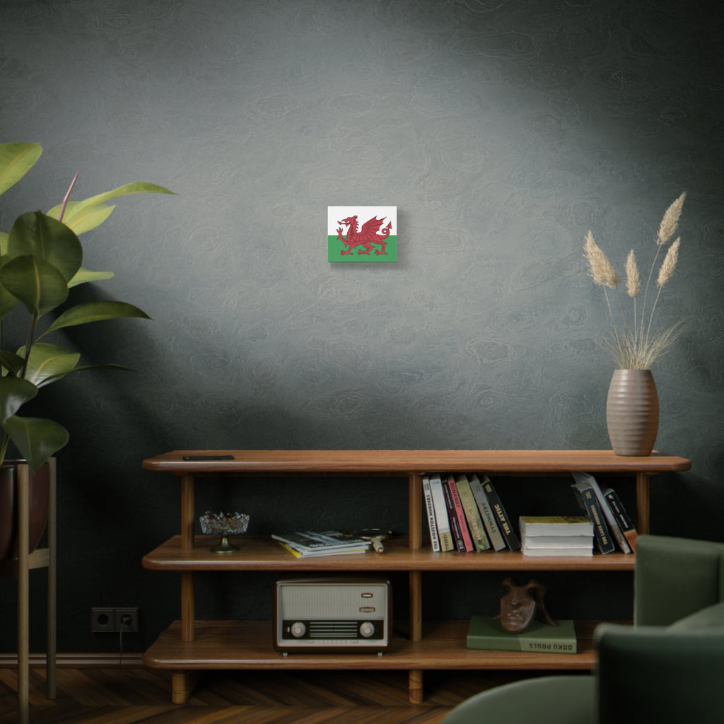 Welsh Flag Canvas Print — Red Dragon Matte Stretched Wall Art