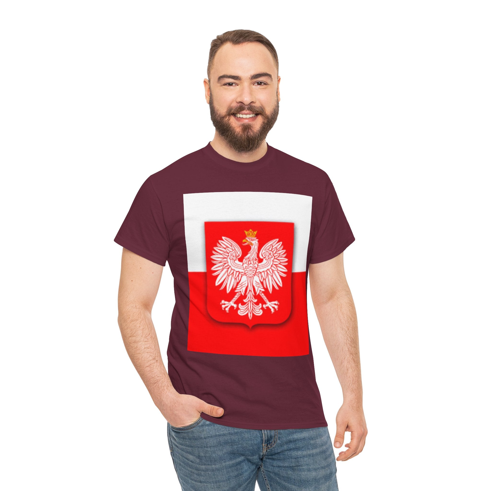 Polish White Eagle T-Shirt — Polska Coat of Arms Tee