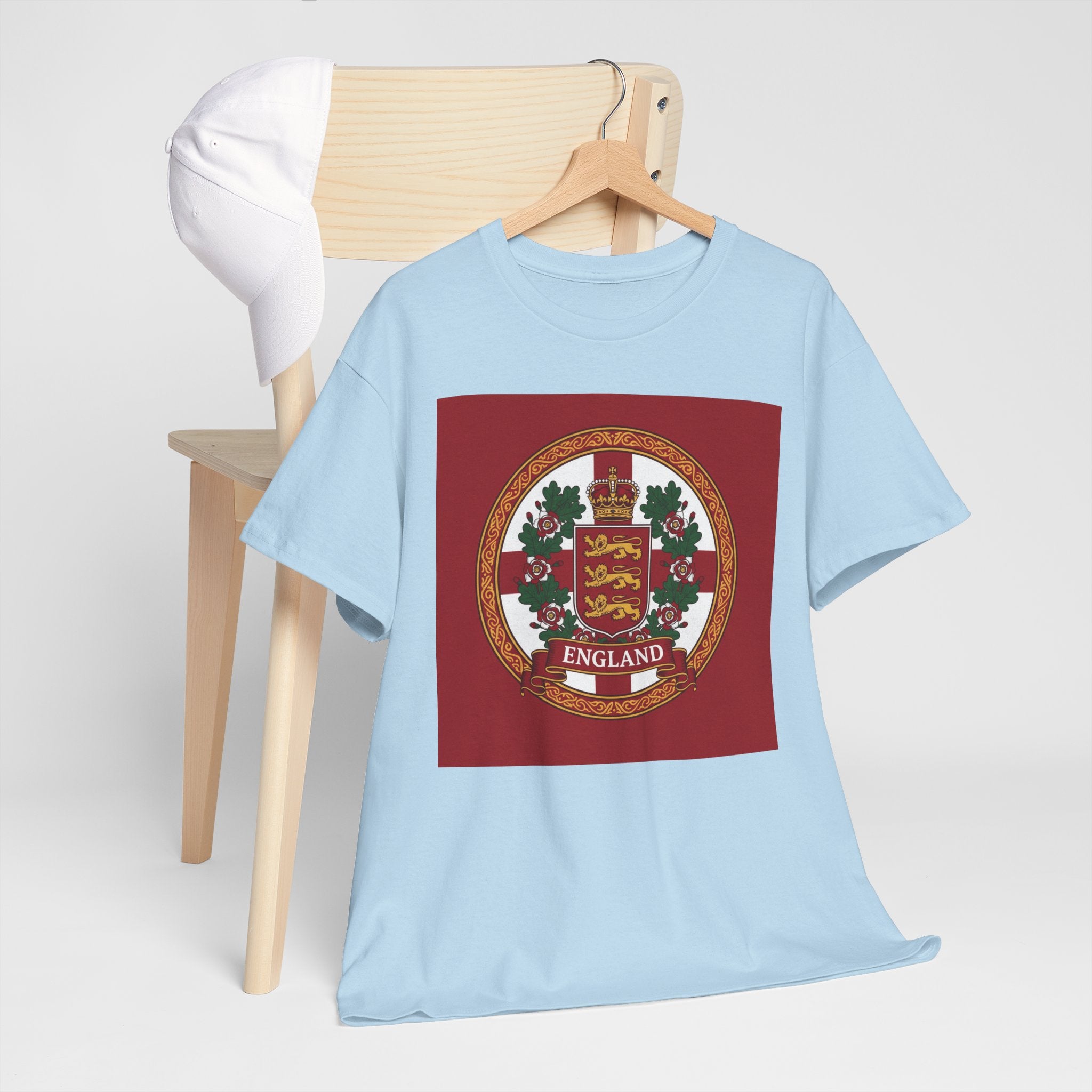 England Crest T-Shirt — Vintage Three Lions Football Tee