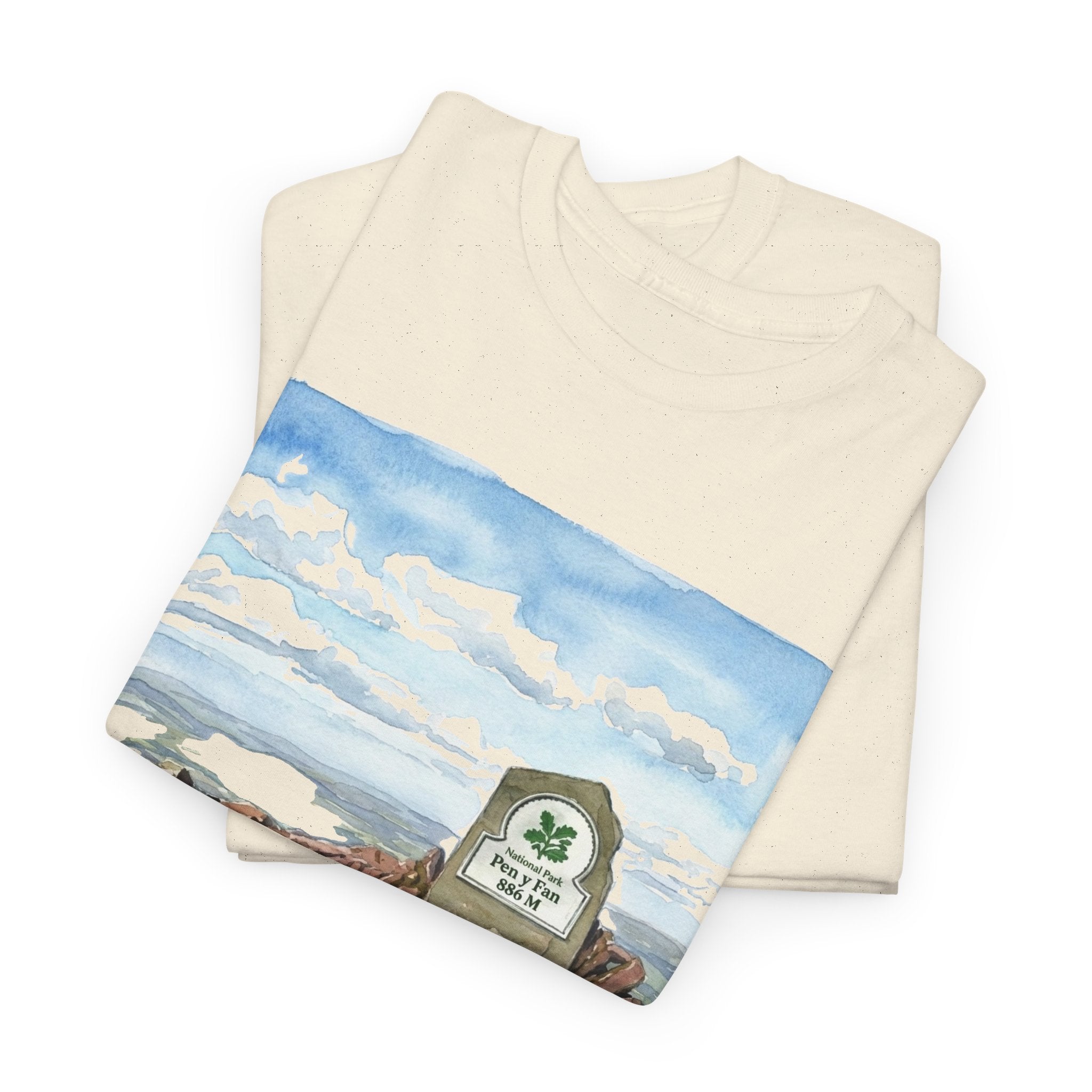 Pen y Fan Landscape T‑Shirt — Wales Mountain Hiking Souvenir Tee