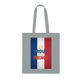 Proud to Be French Cotton Tote — Tricolor Flag Grocery & Market Bag