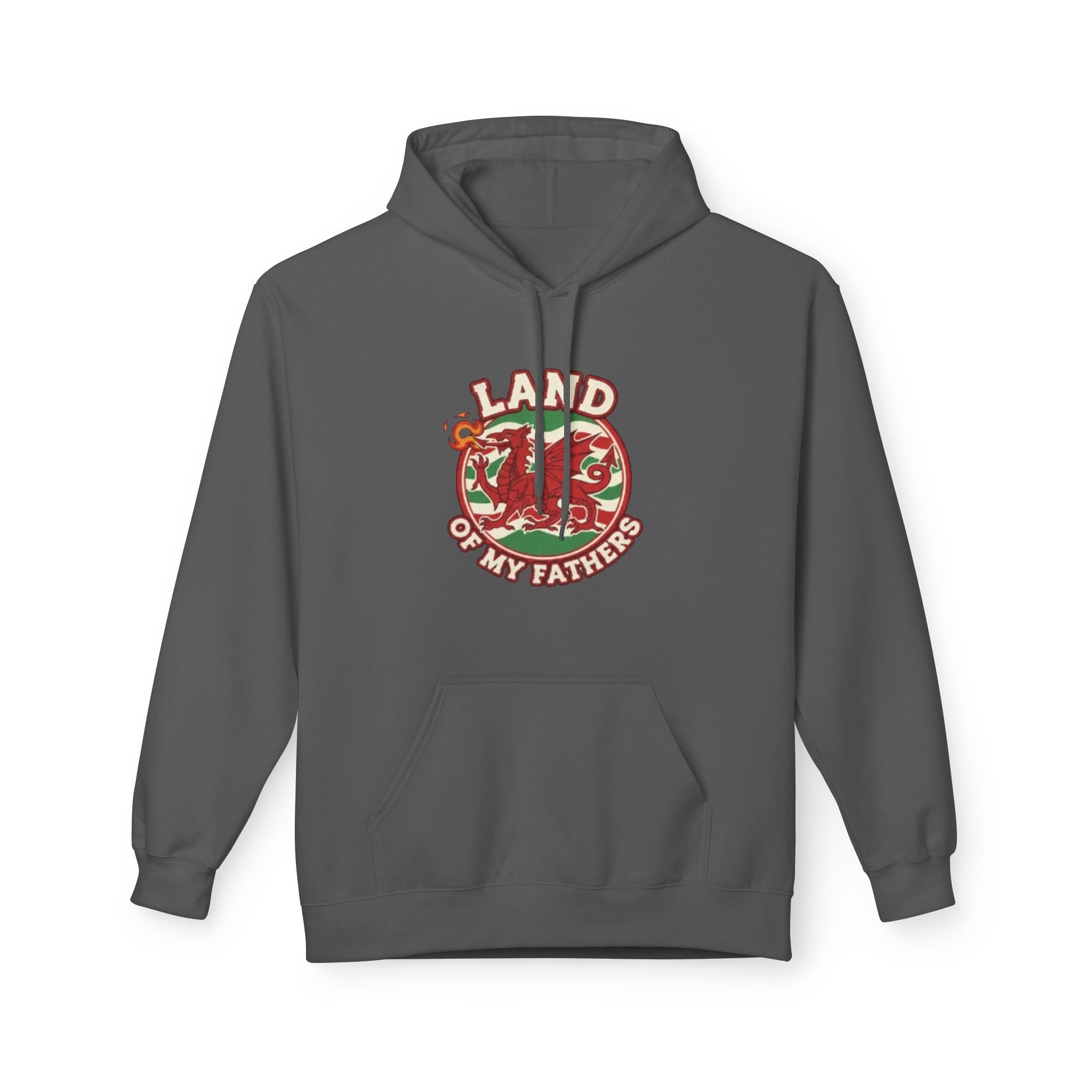 Hoodie — "Land of My Fathers" Vintage Welsh Pride Graphic Hoodie