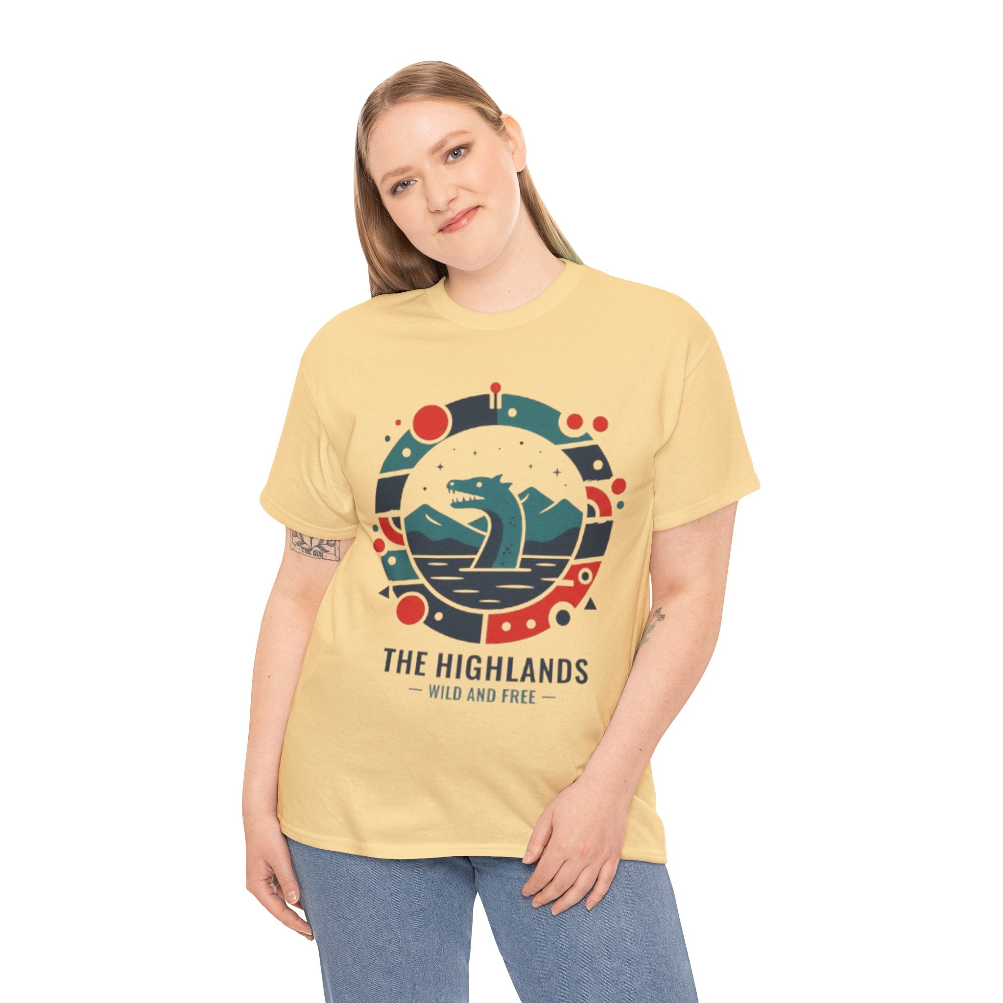 Highlands Waves Tee — "The Highlands: Wild and Free" Graphic T‑Shirt