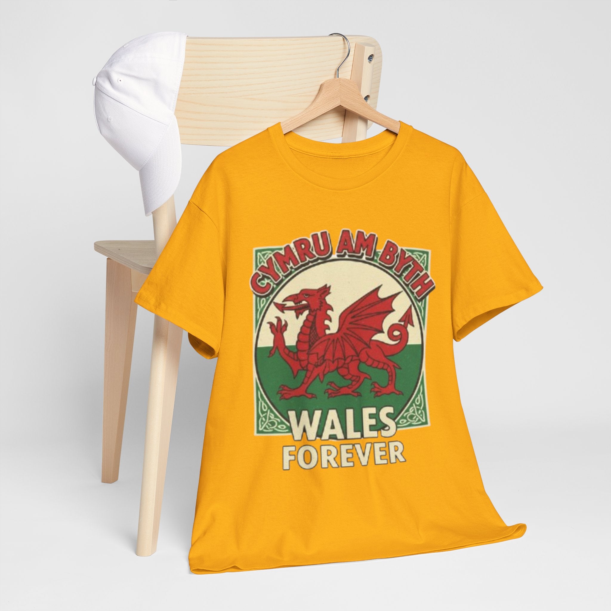 Wales Forever T-Shirt — Cymru Am Byth Retro Welsh Dragon Tee