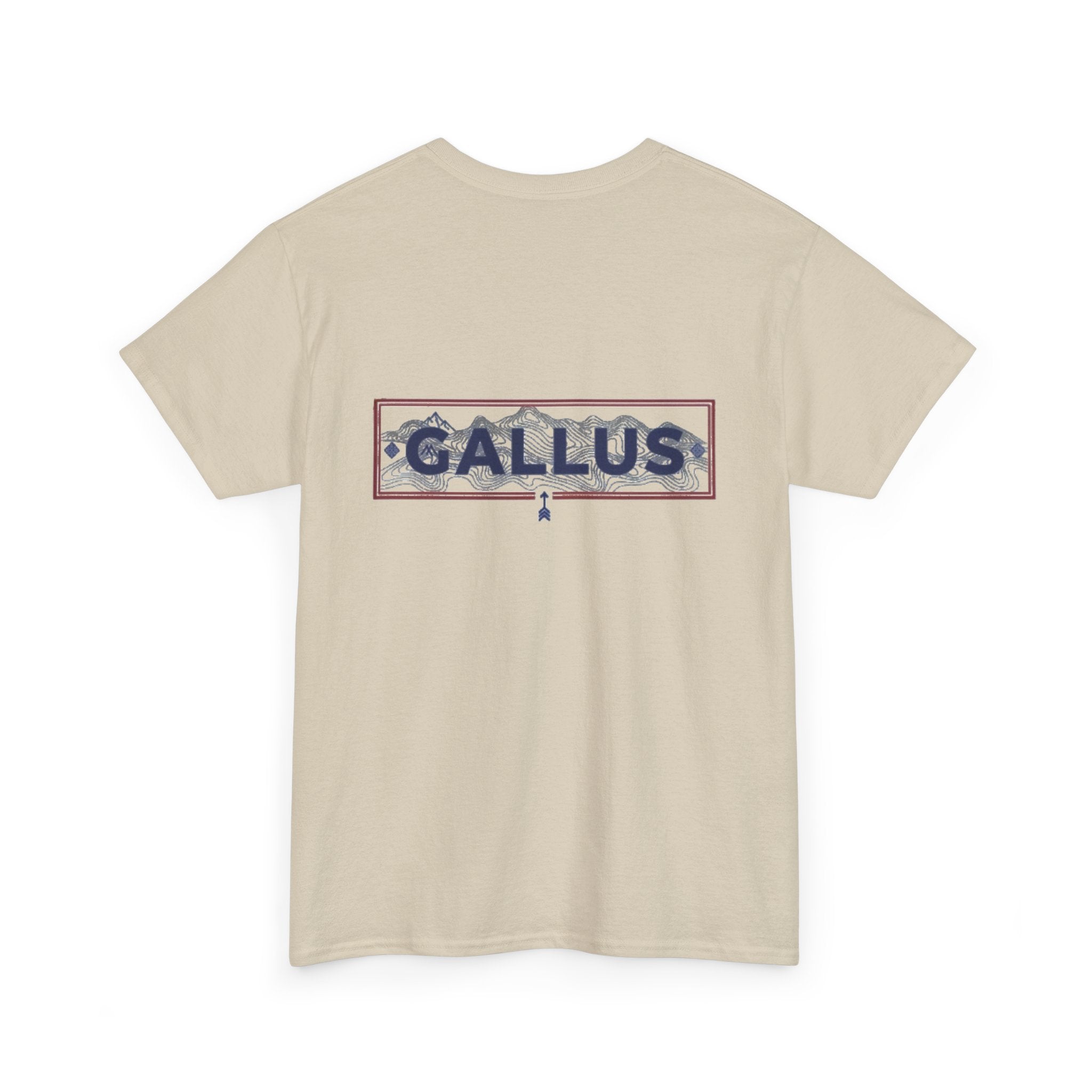 Gallus Logo T-Shirt — Minimal Retro Chest & Back Graphic Tee