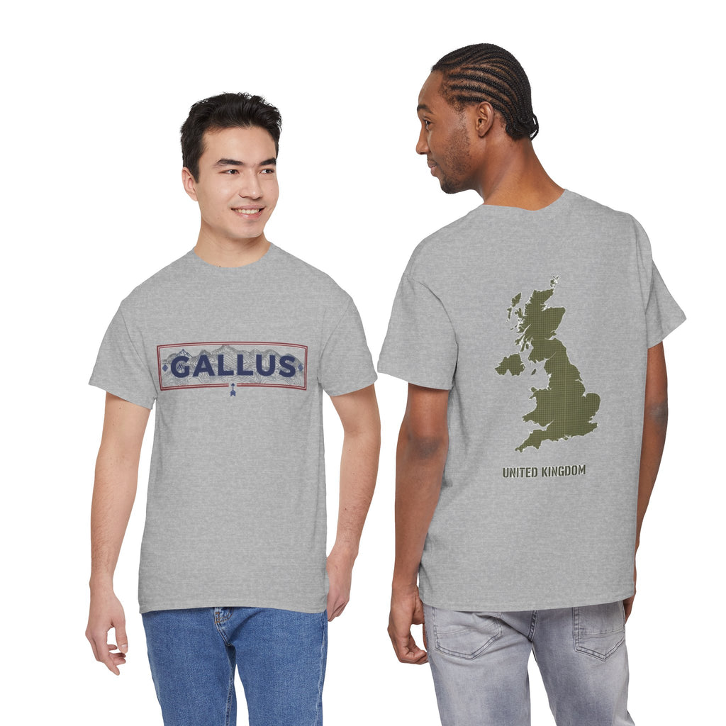 United Kingdom Map Tee — "GALLUS" Streetwear Graphic T-Shirt