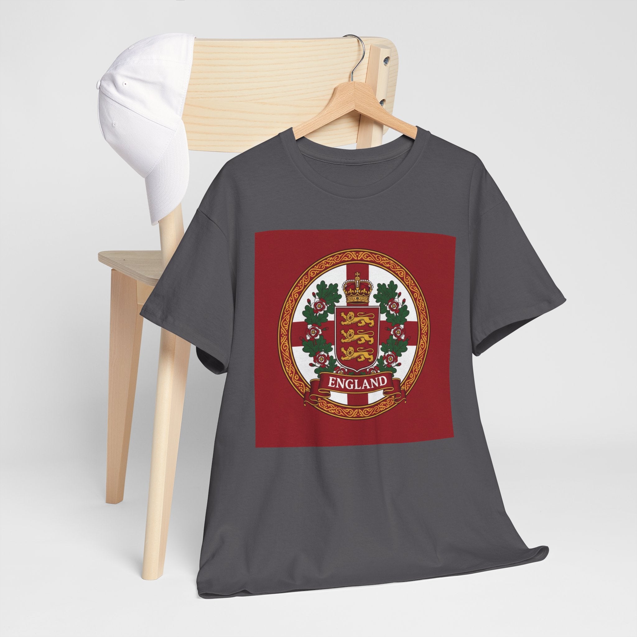 England Crest T-Shirt — Vintage Three Lions Football Tee