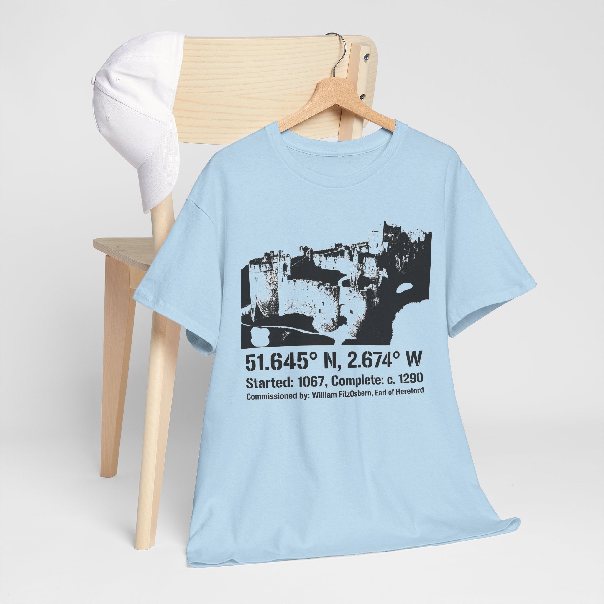 Chepstow Castle T‑Shirt — Historic Landmark Tee for Castle Lovers & Travelers