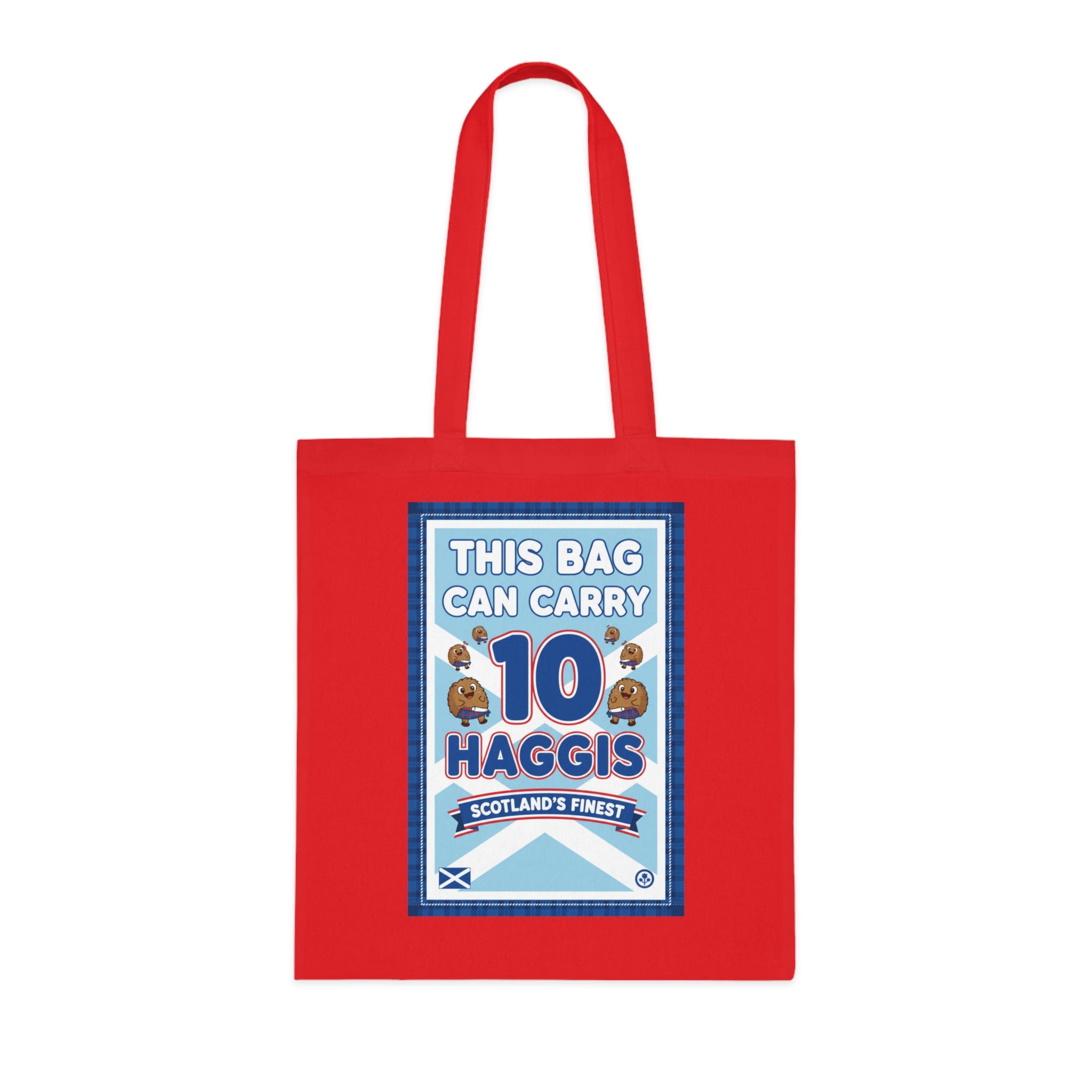 Tote Bag — "This Bag Can Carry 10 Haggis" Scottish Novelty Grocery Tote