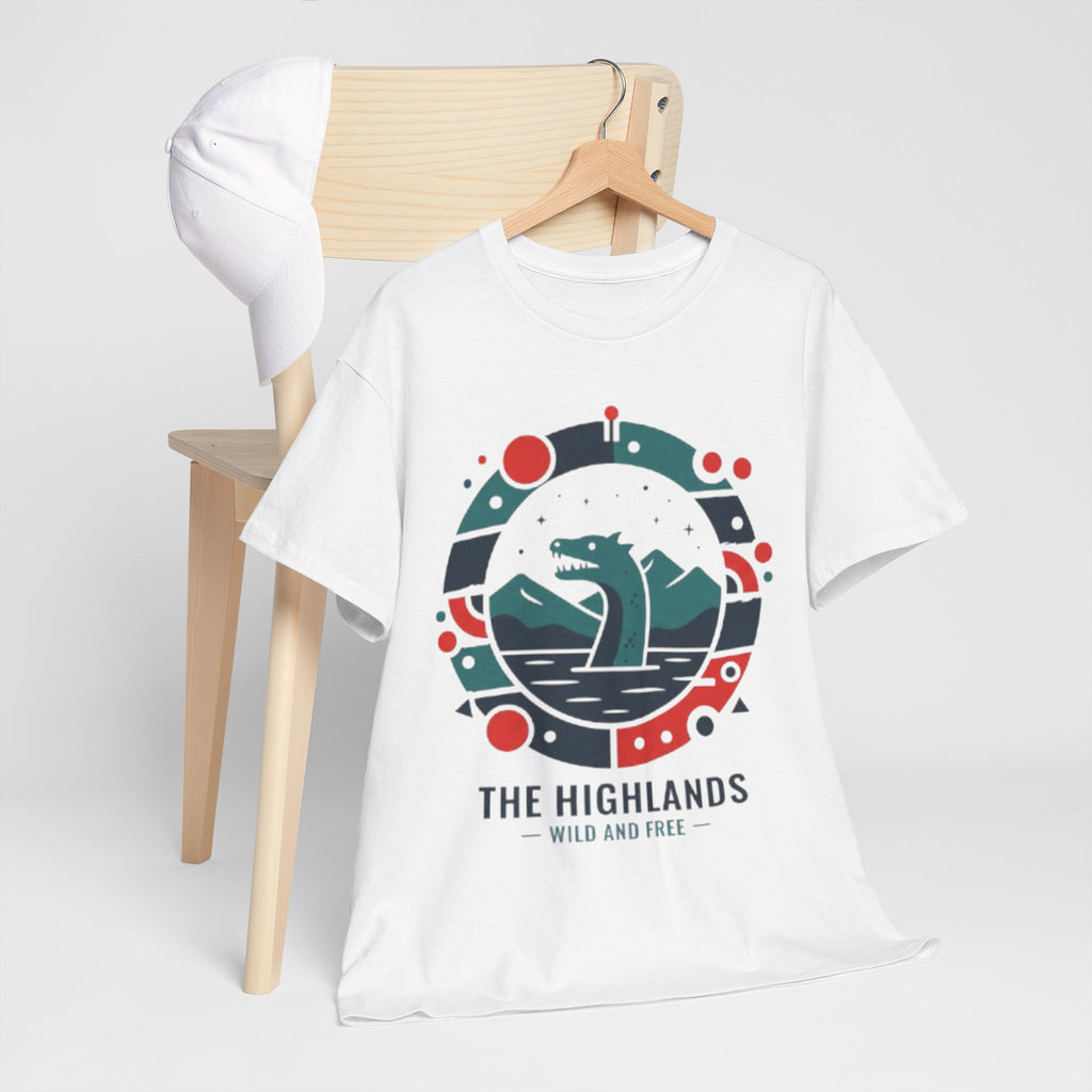 Highlands Waves Tee — "The Highlands: Wild and Free" Graphic T‑Shirt