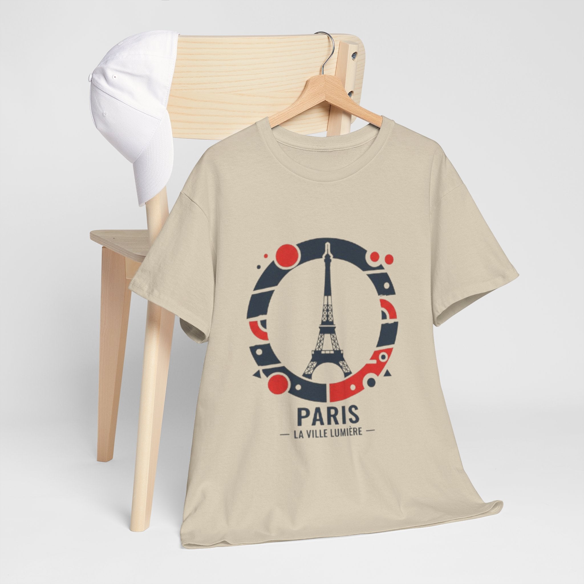 Paris Eiffel Tower Graphic Tee — 'Paris La Ville Lumière' Travel T‑Shirt