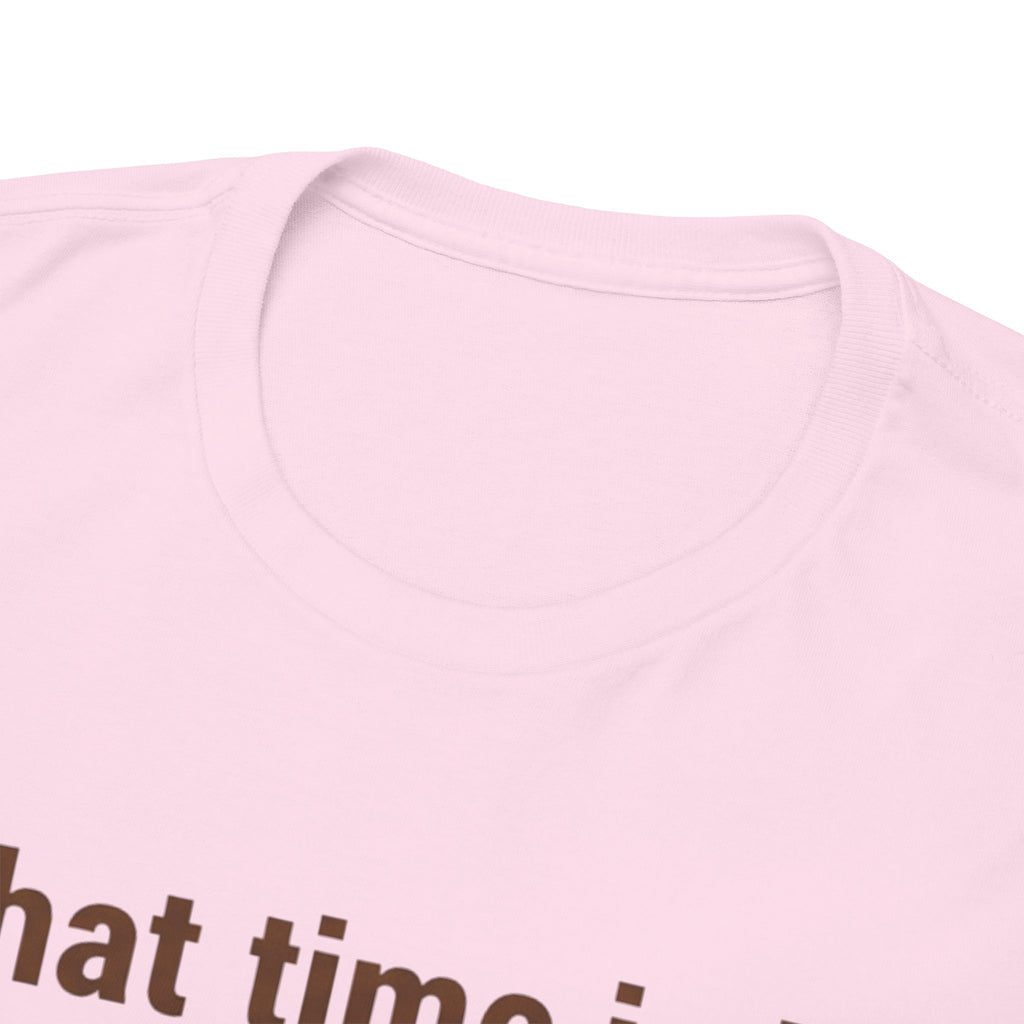 Pierogi Time T‑Shirt — "What time is it? Pierogi time!" Vintage Clock Food Tee