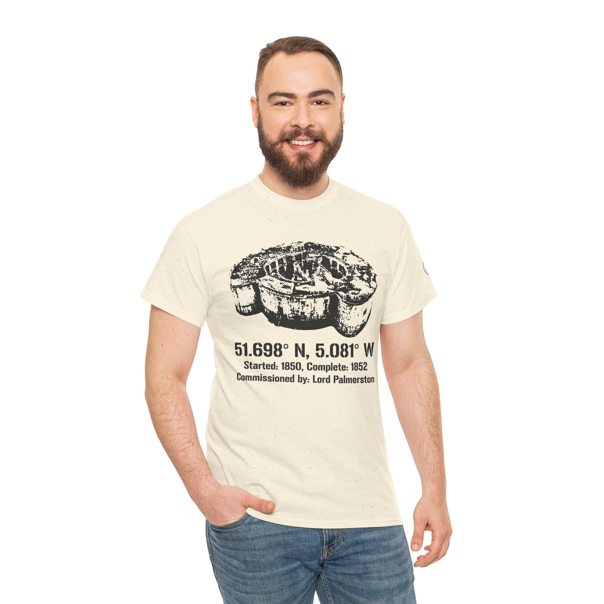 Stack Rock Fort Heritage T-Shirt — Pembrokeshire Coastal Tee — product image 8