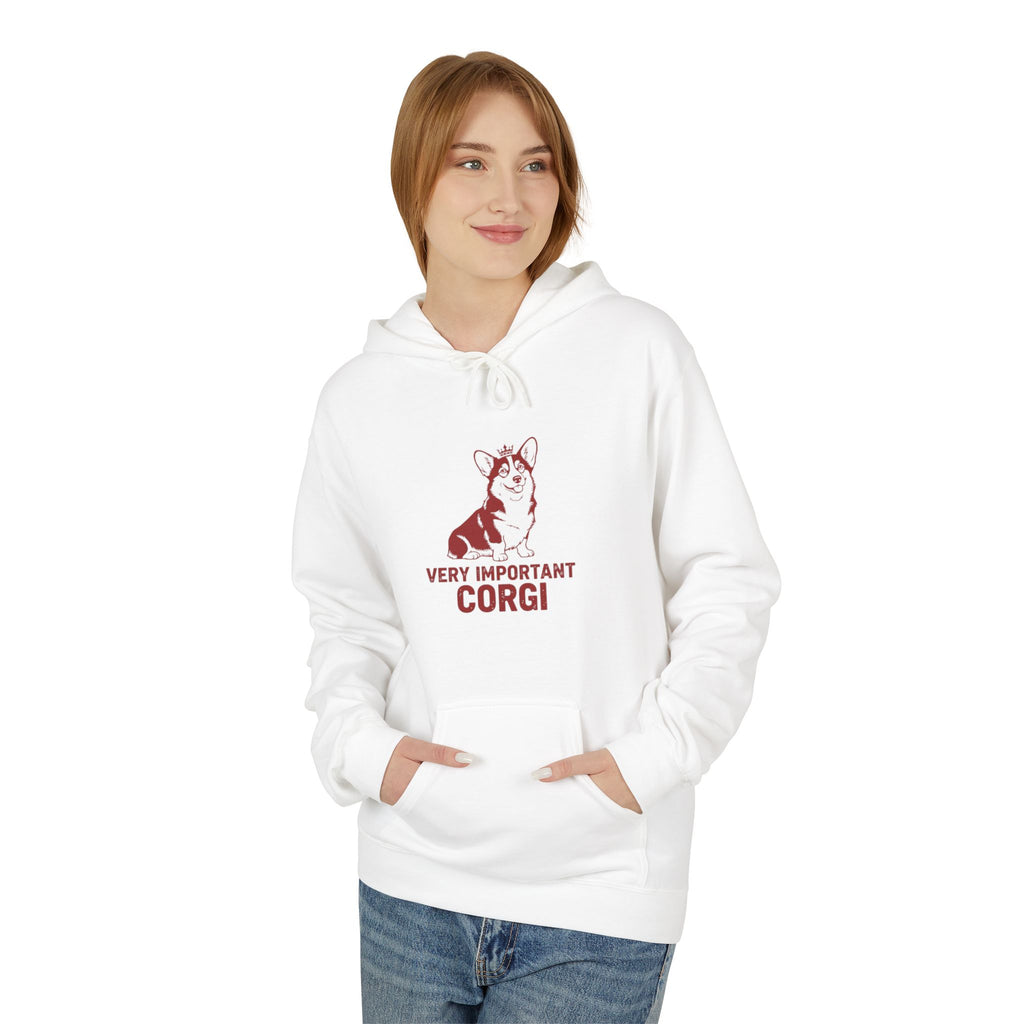 Very Important Corgi Hoodie — Cute Corgi Dog Pullover for Pet Lovers