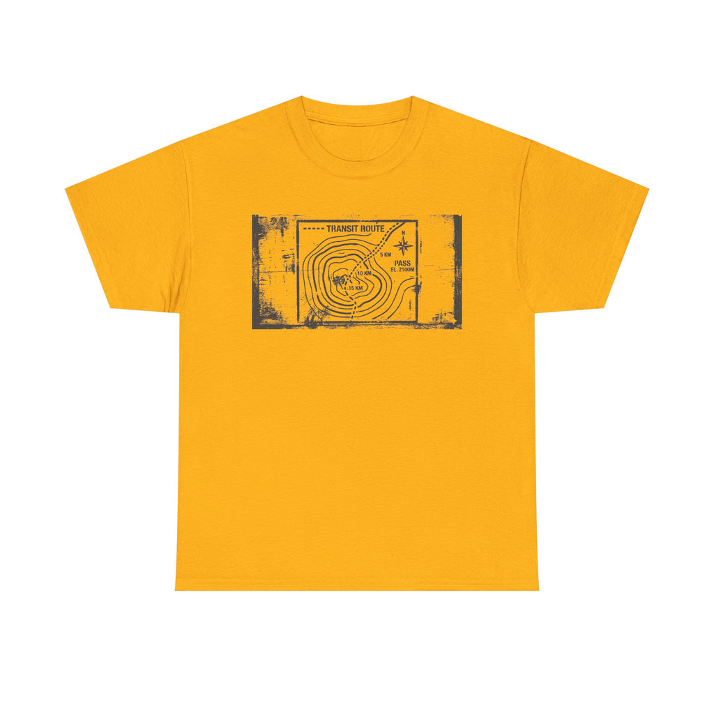Retro Transit Route Adventure T-Shirt — Vintage Travel Map Graphic Tee
