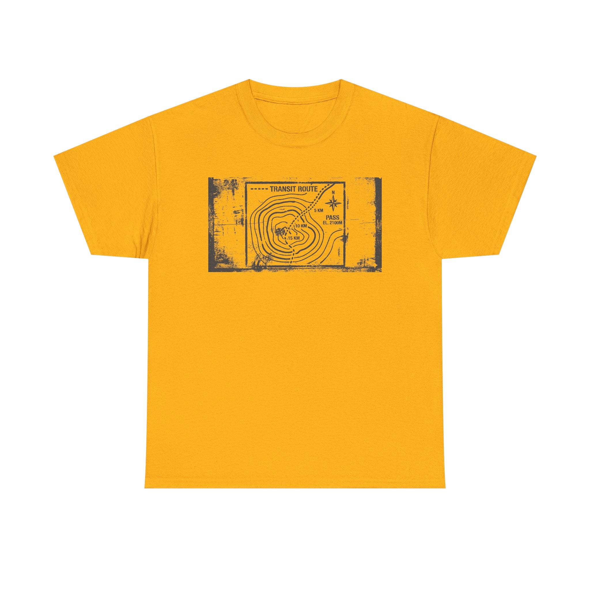 Retro Transit Route Adventure T-Shirt — Vintage Travel Map Graphic Tee