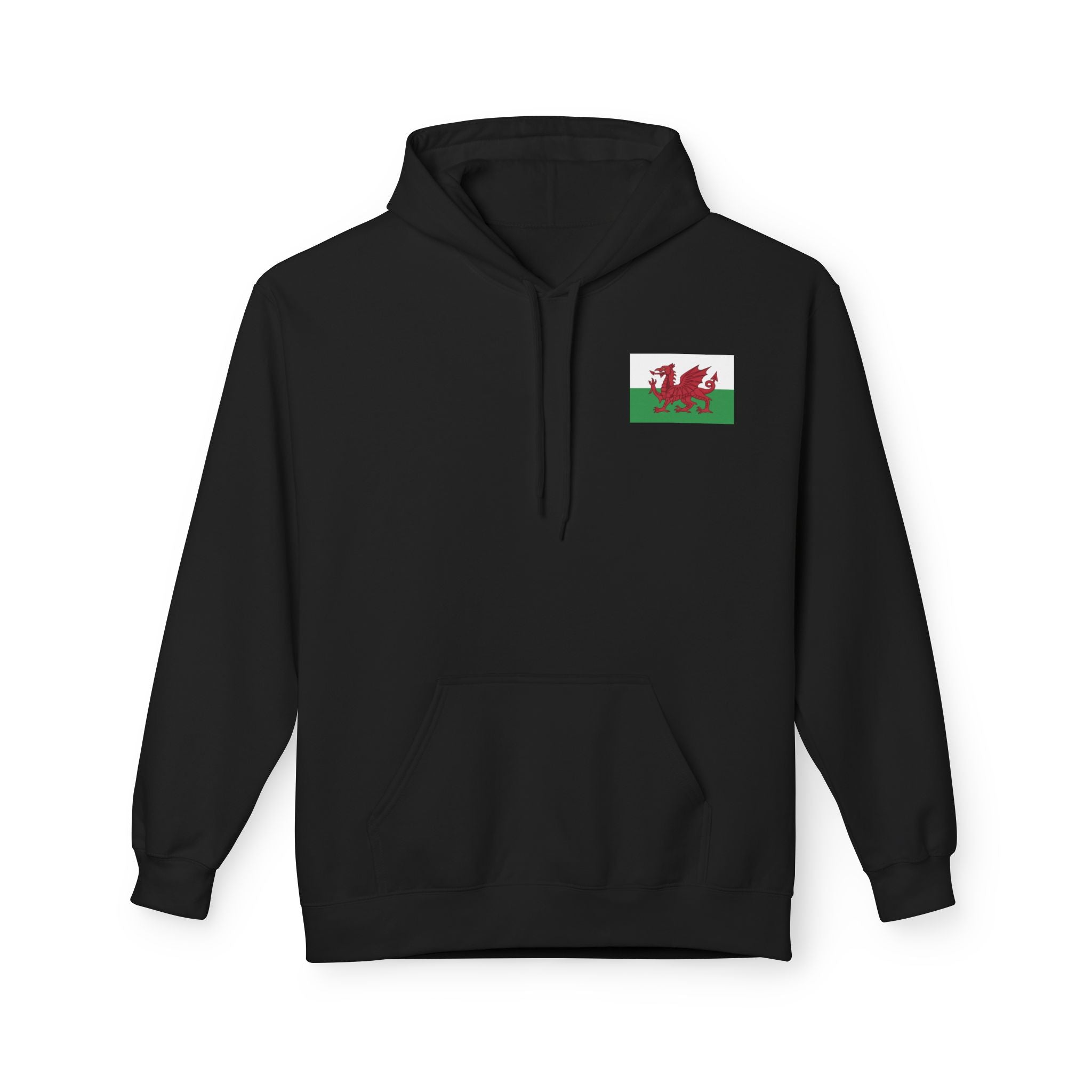 Welsh Dragon Drinking Beer Hoodie — Rugby Pub Fan Pullover