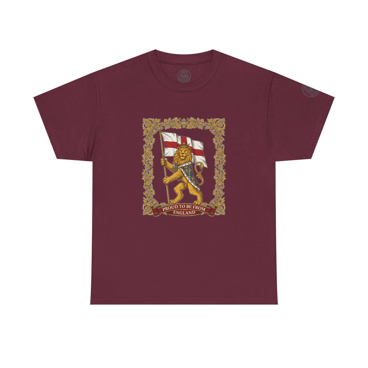 England Lion Flag T-Shirt — Heraldic Lion & St George Graphic Tee — product image 6