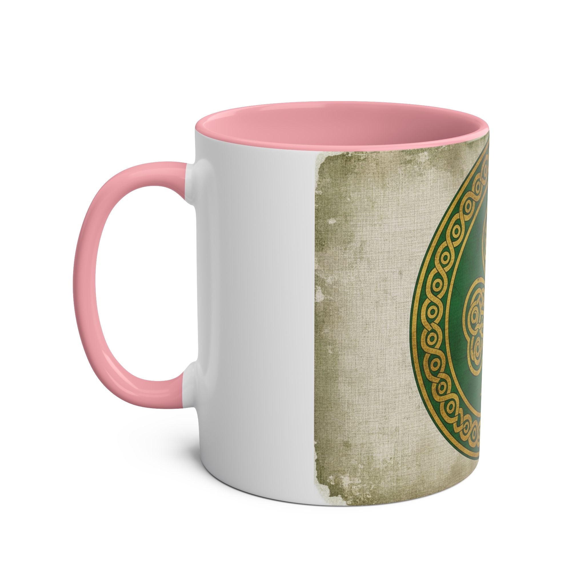 Celtic Shamrock Coffee Mug – Two-Tone 11oz St. Patrick’s Day Mug