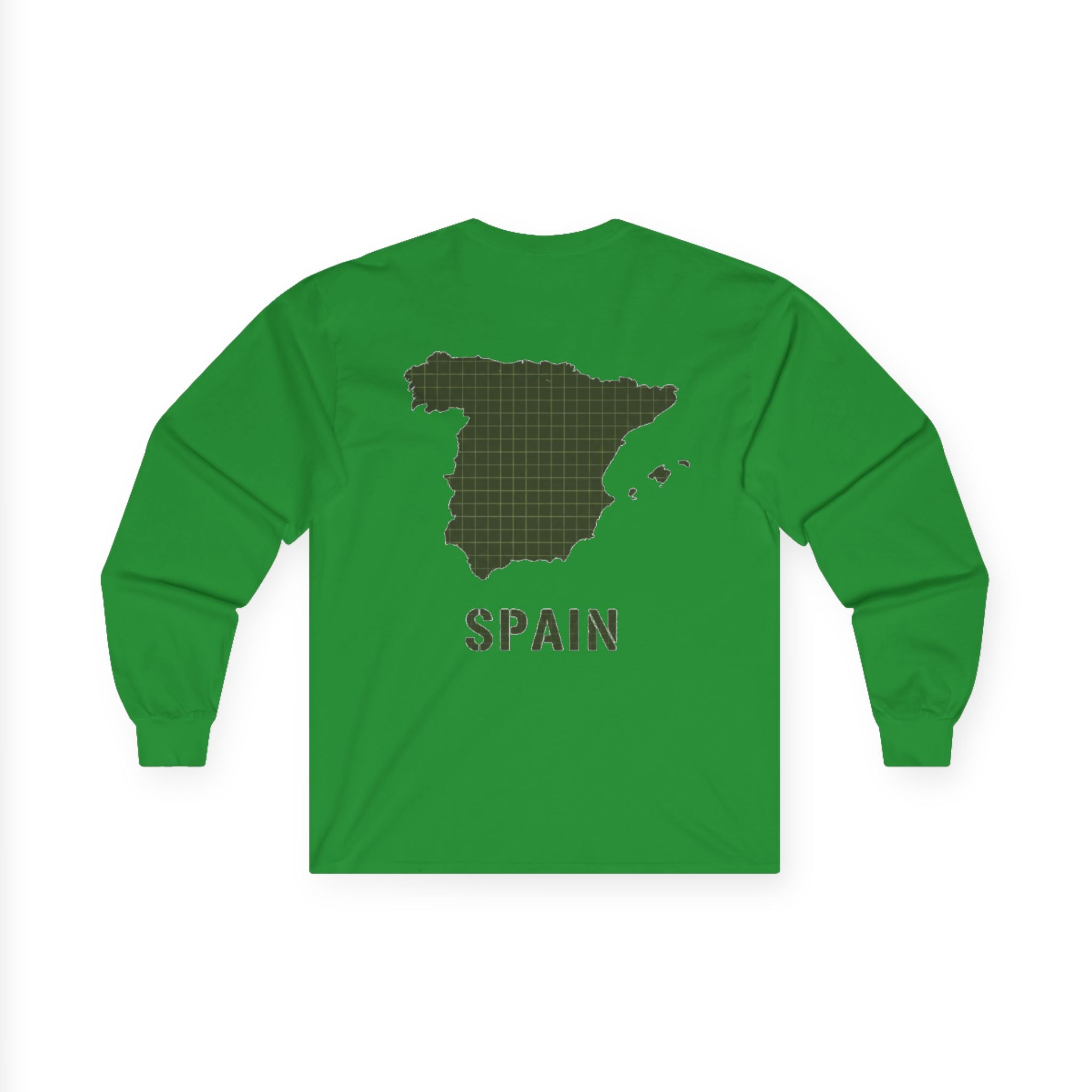 Spain Map Long Sleeve Tee — Gallus Logo Travel Shirt