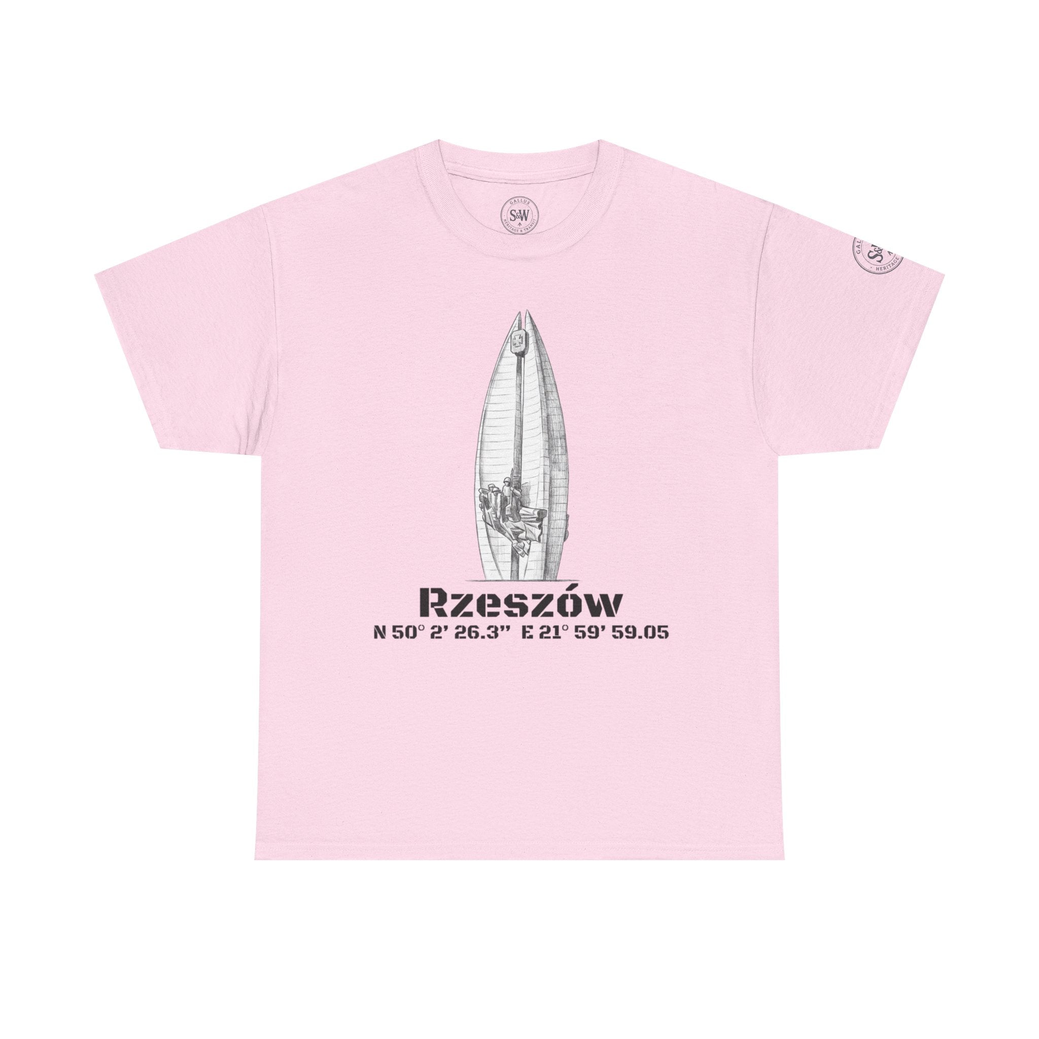 Rzeszów Coordinates T‑Shirt — City Landmark  Sketch Tee